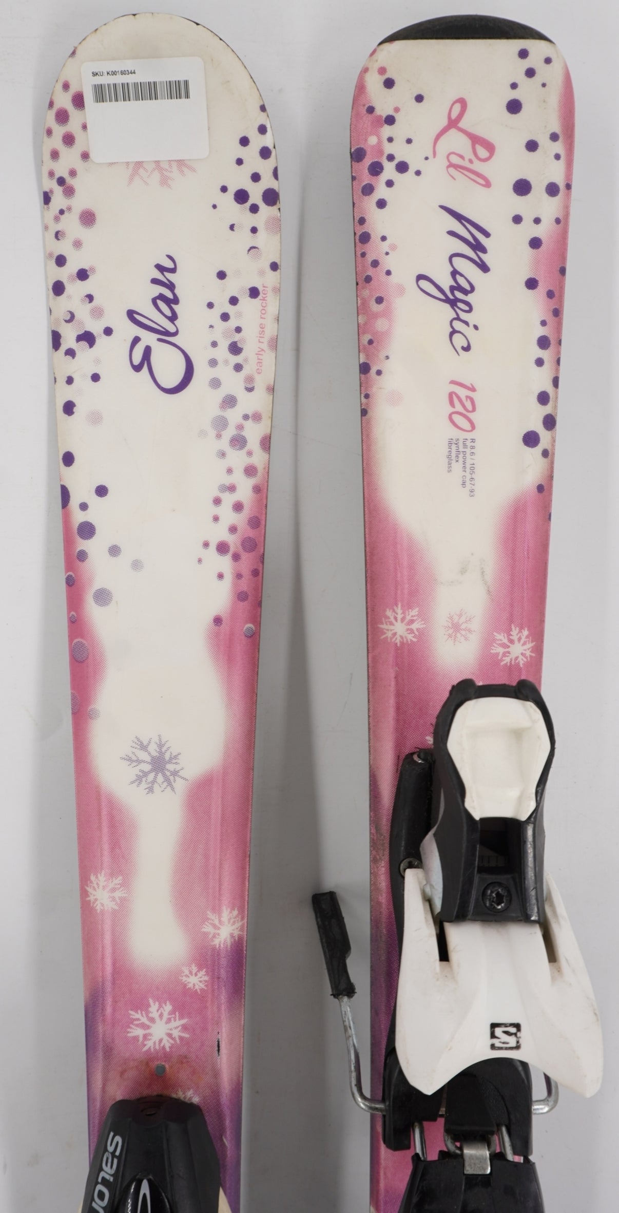 Elan Lil' Magic Junior Skis with Bindings - 120 cm Used