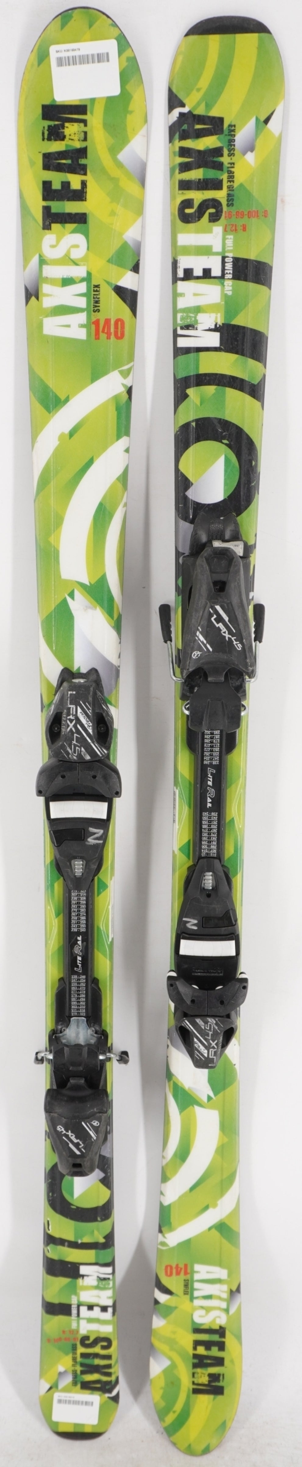Axis Team Synflex Kids Skis with Bindings - 140 cm Used