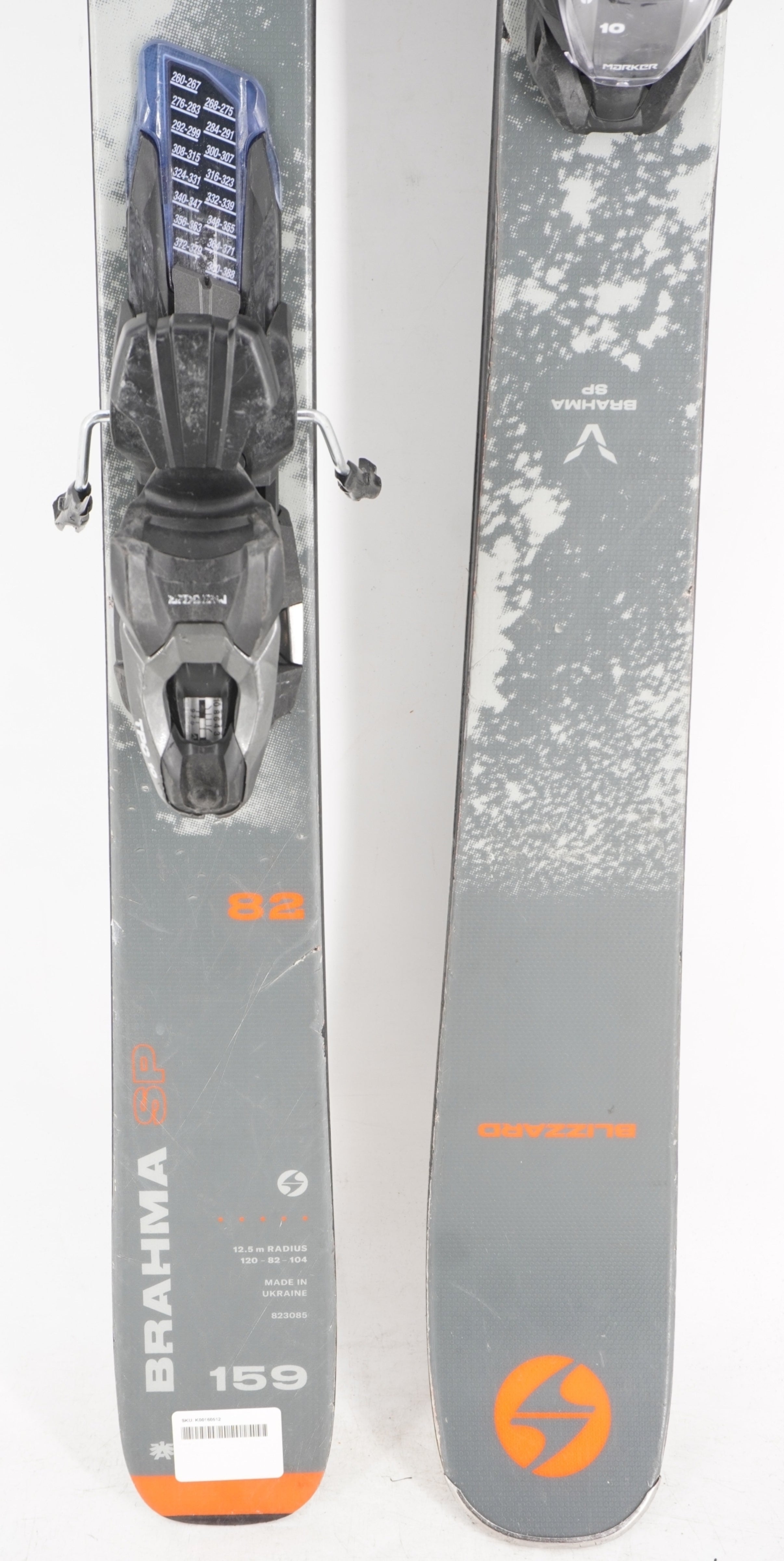 Blizzard Brahma SP 82 Adult Demo Skis with Bindings - 159 cm Used