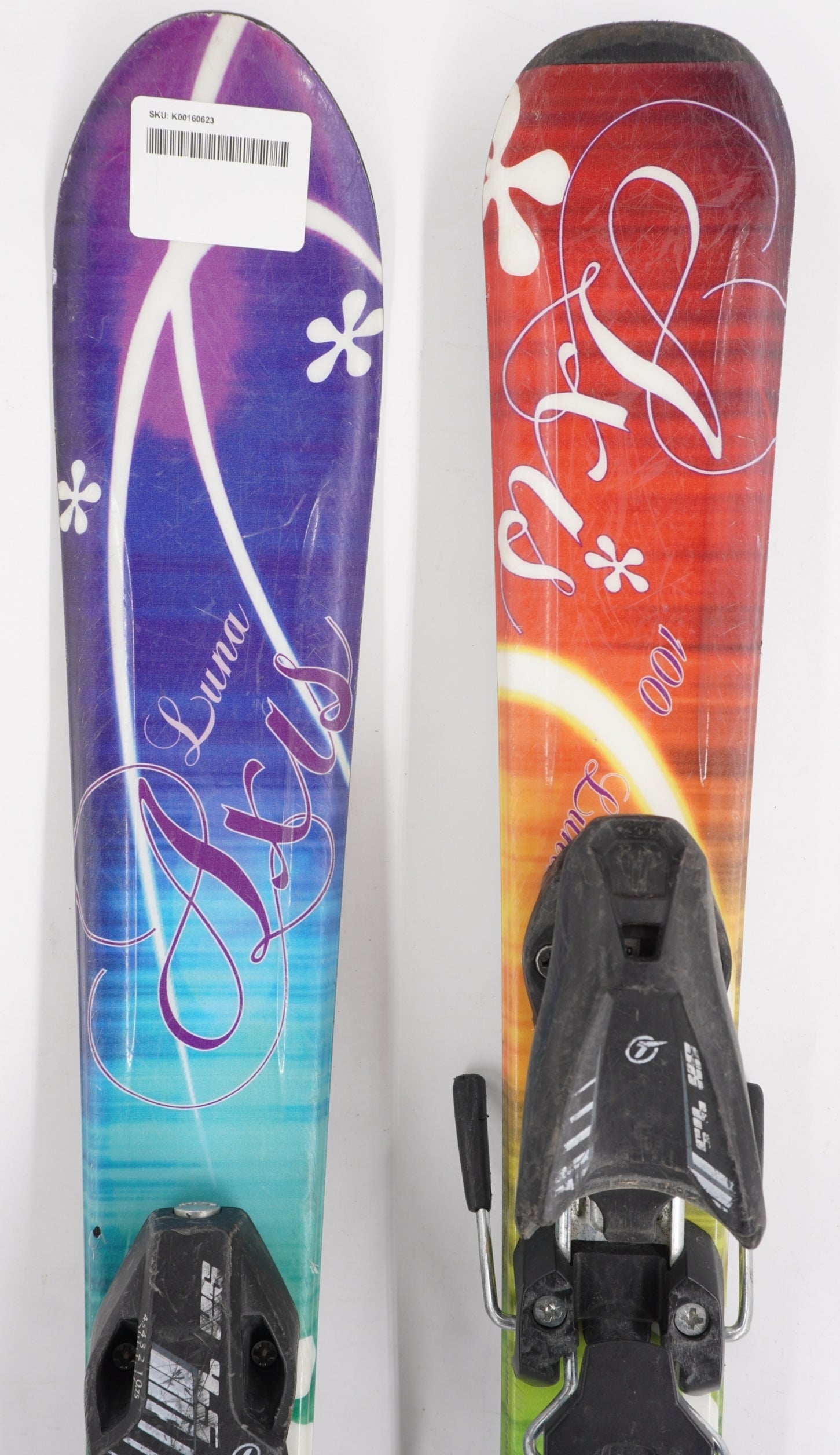 Axis Luna Kids Skis with Bindings - 100 cm Used