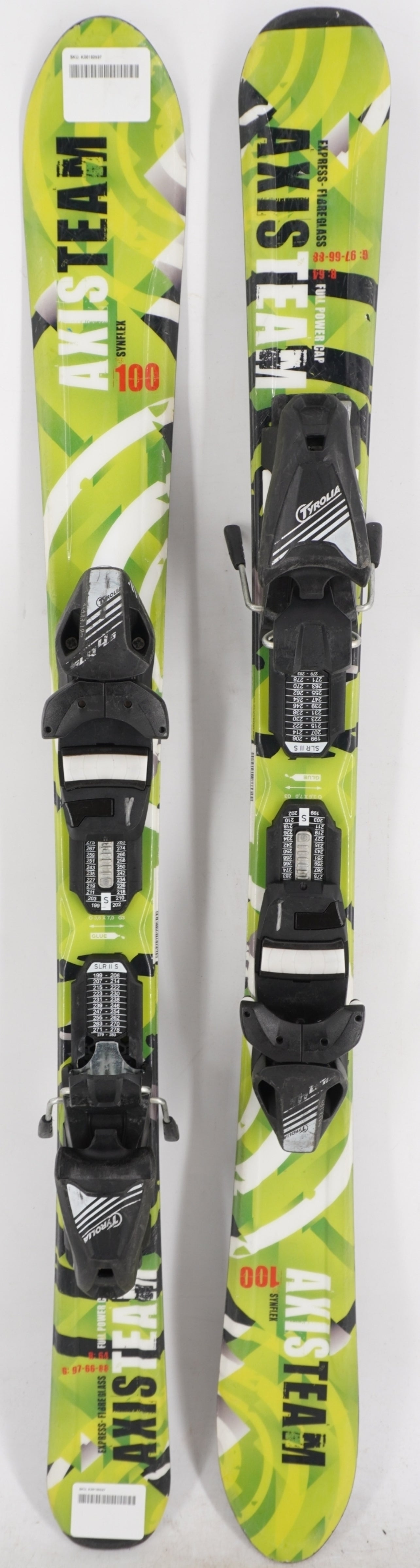 Axis Team Synflex Kids Skis with Bindings - 100 cm Used