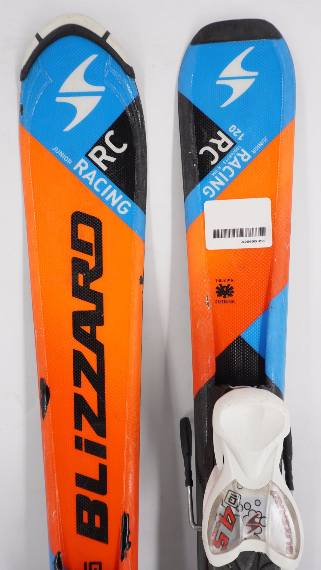 Blizzard RC Racing Junior Kids Skis with Bindings - 120 cm Used