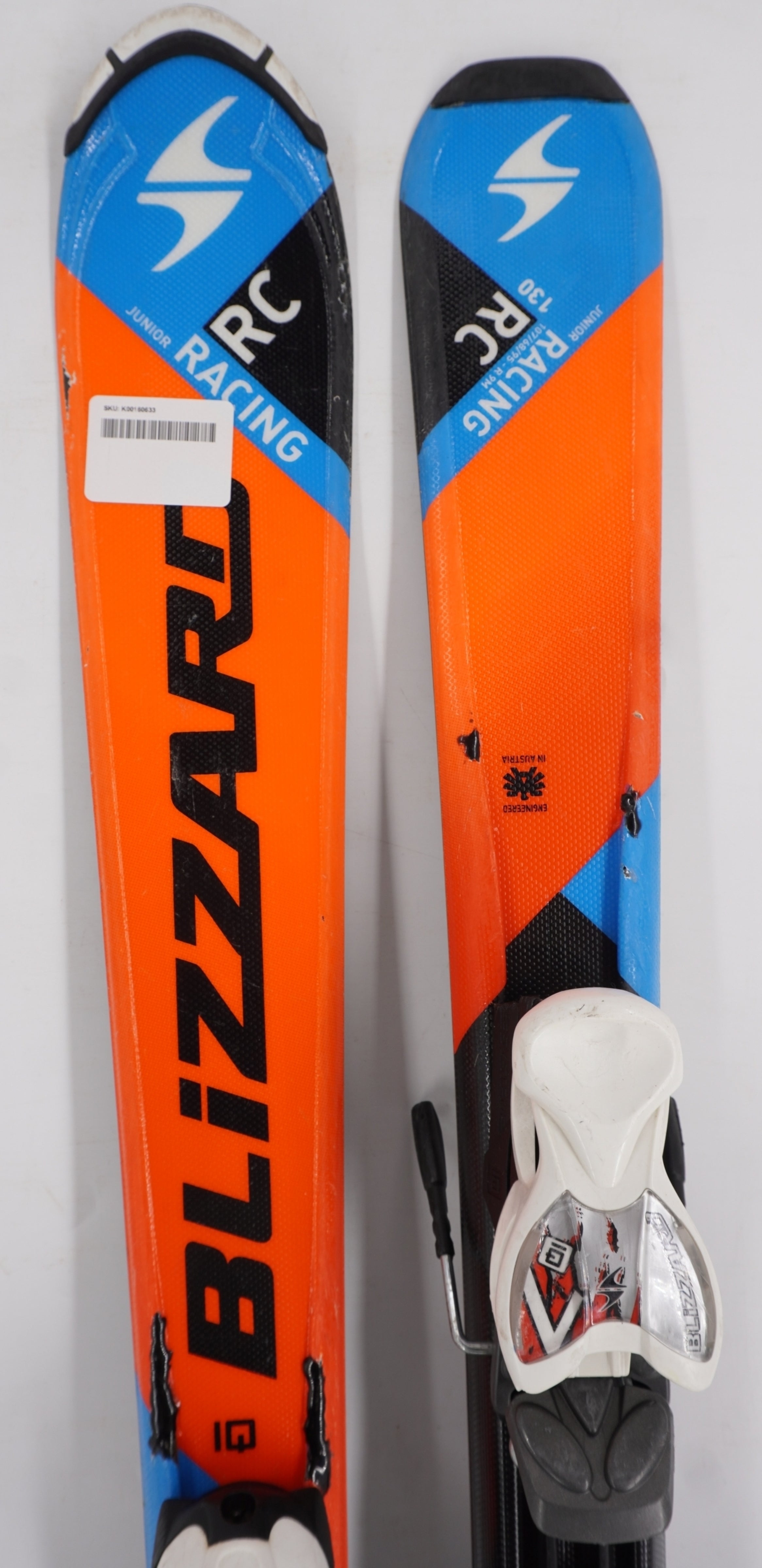 Blizzard RC Racing Junior Skis with Bindings - 130 cm Used