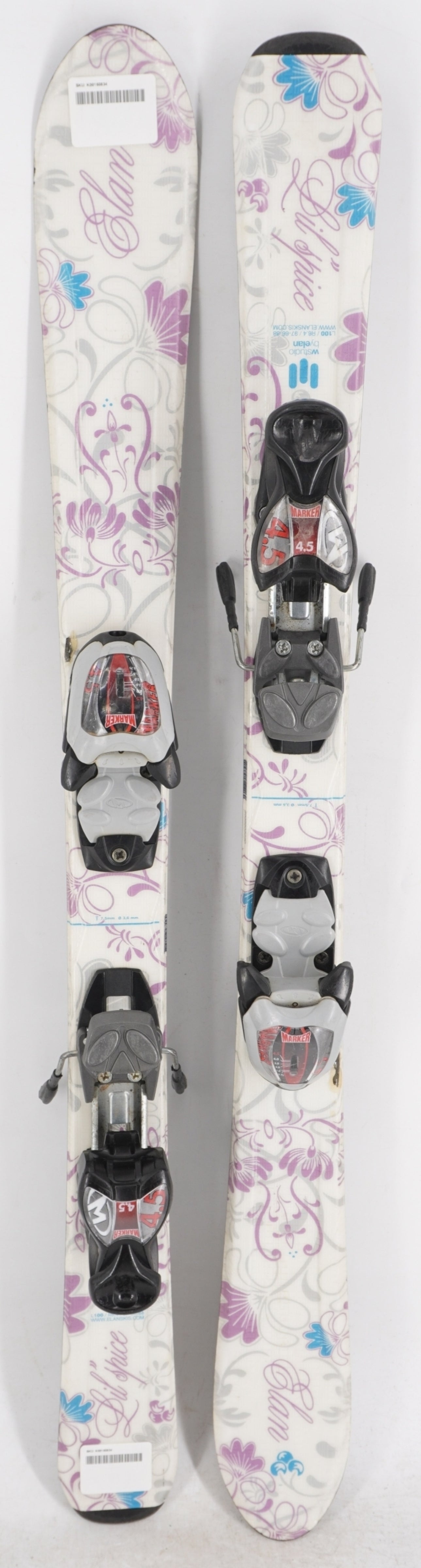 Elan Lil' Spice Kids Skis with Bindings - 100 cm Used