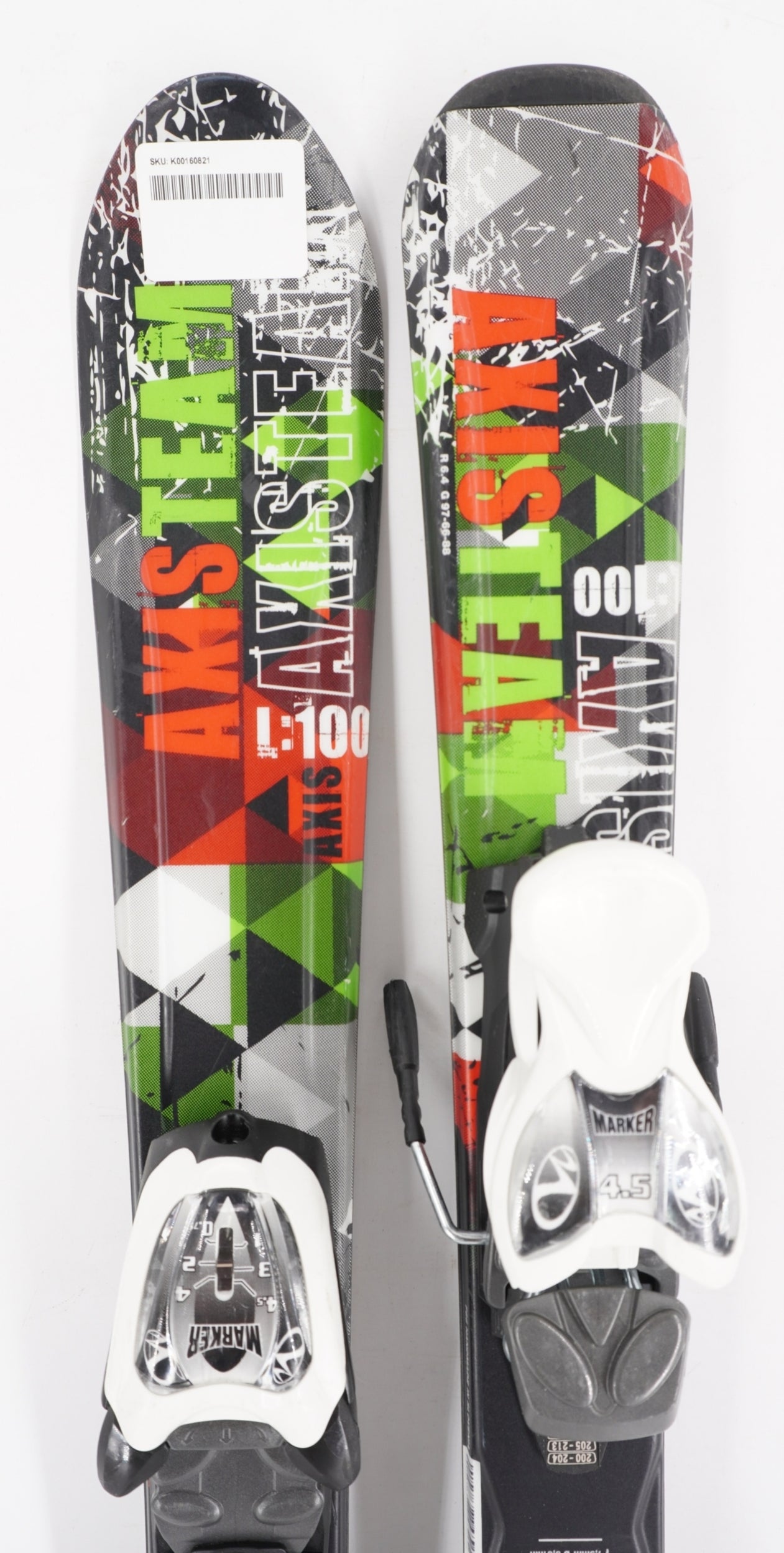 Axis Team Kids Skis with Bindings - 100 cm Used