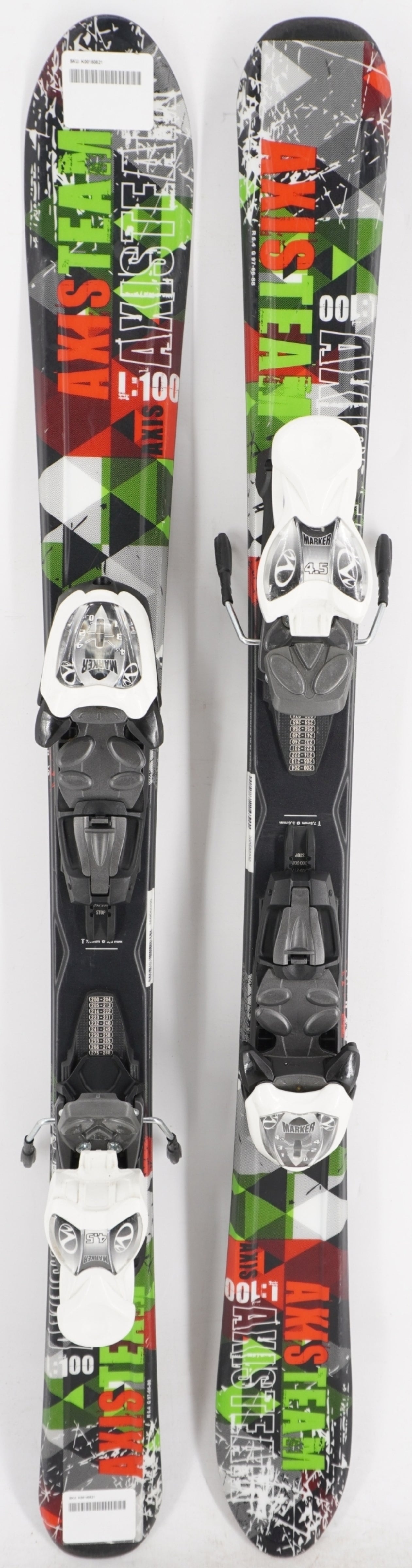Axis Team Kids Skis with Bindings - 100 cm Used