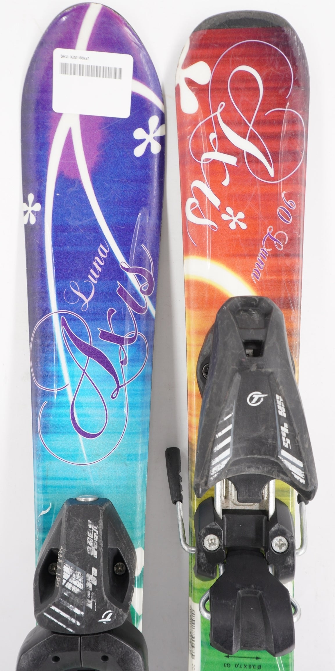 Axis Luna Kids Skis with Bindings - 90 cm Used