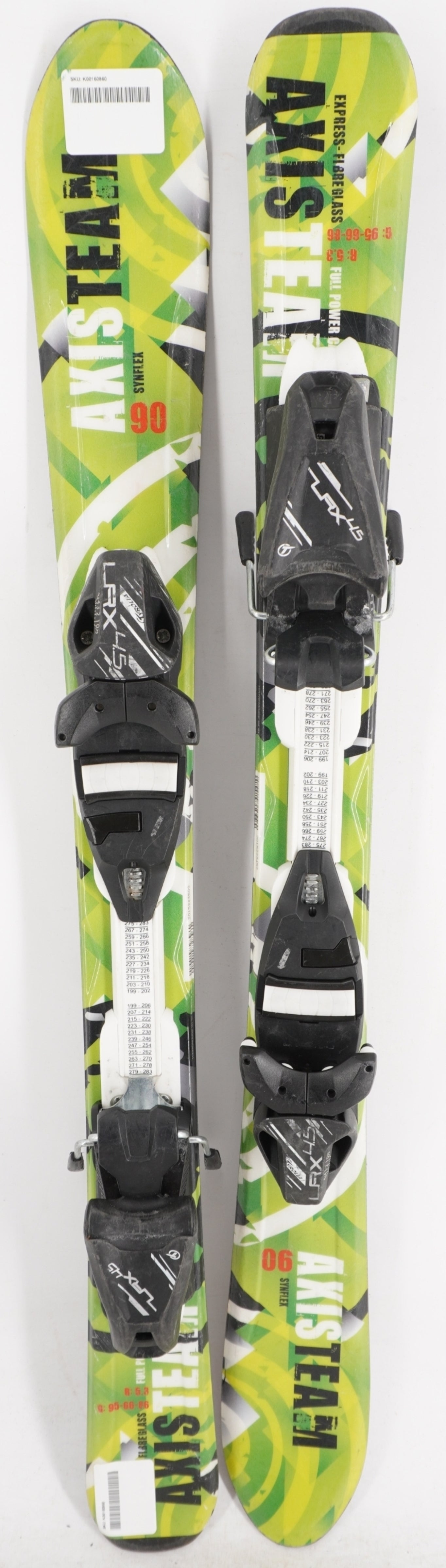 Axis Team Synflex Kids Skis with Bindings - 90 cm Used