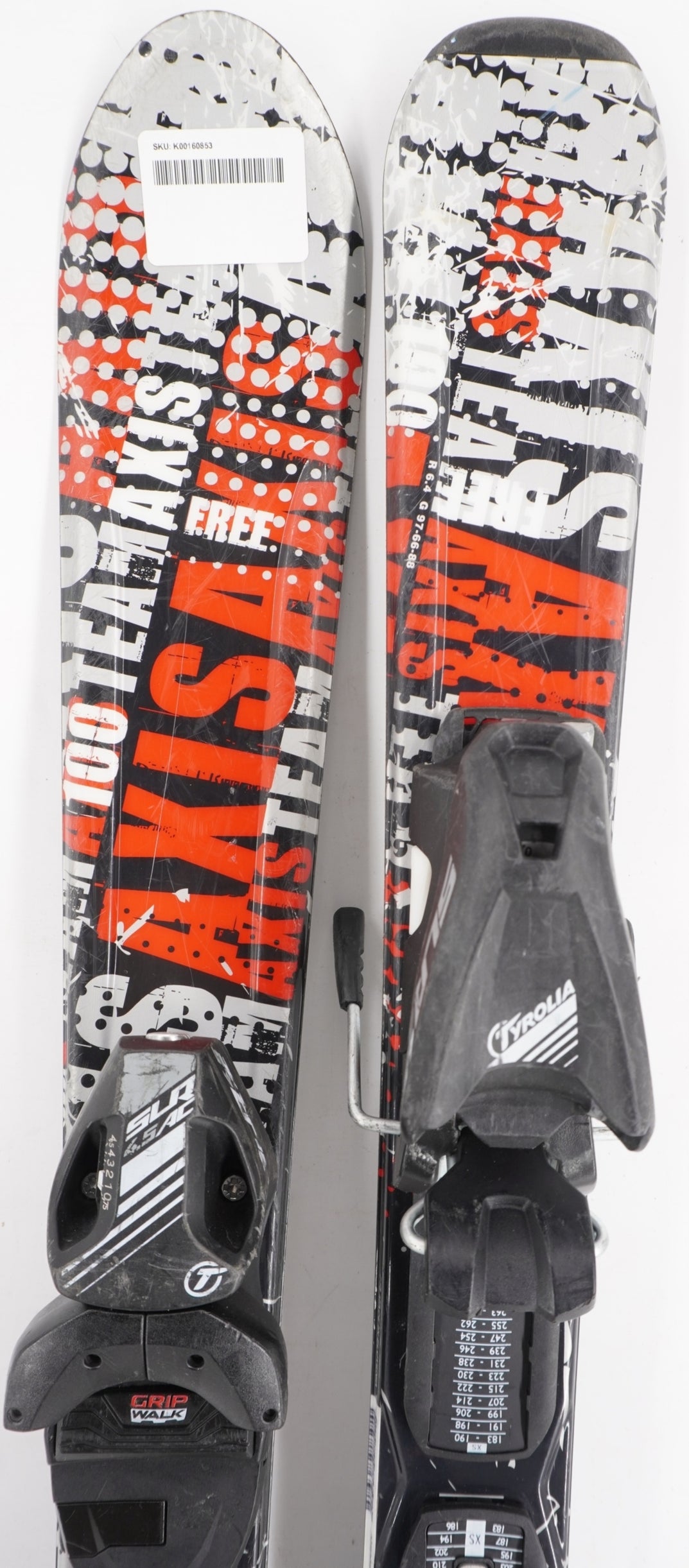 Axis Free Team Kids Skis with Bindings - 100 cm Used