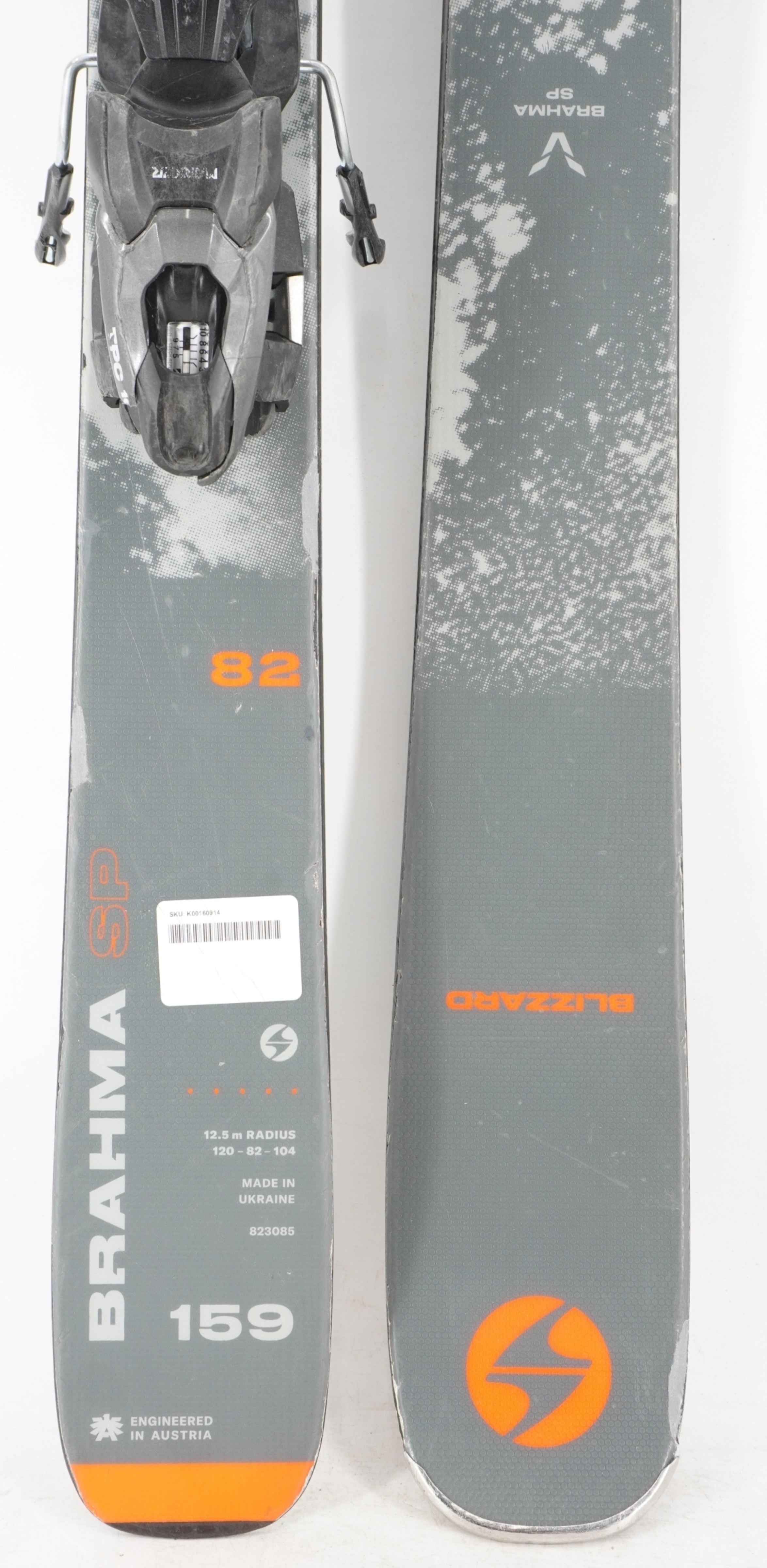 Blizzard Brahma SP 82 Adult Demo Skis with Bindings - 159 cm Used