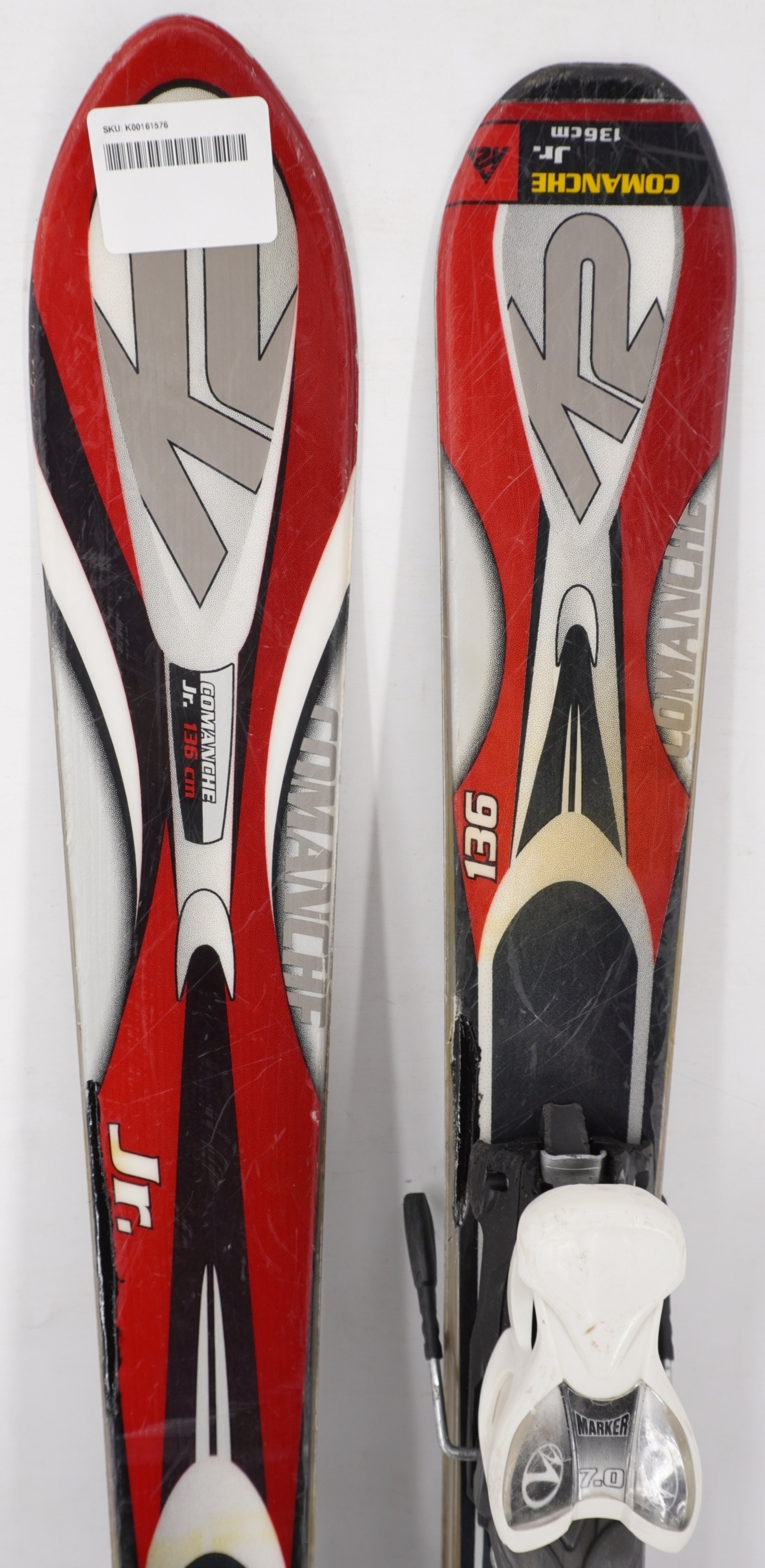 K2 Comanche Jr. Skis with Bindings - 136 cm Used
