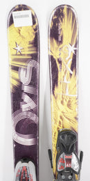 Axis Rockstar Twin Tip Kids Skis with Bindings - 123 cm Used