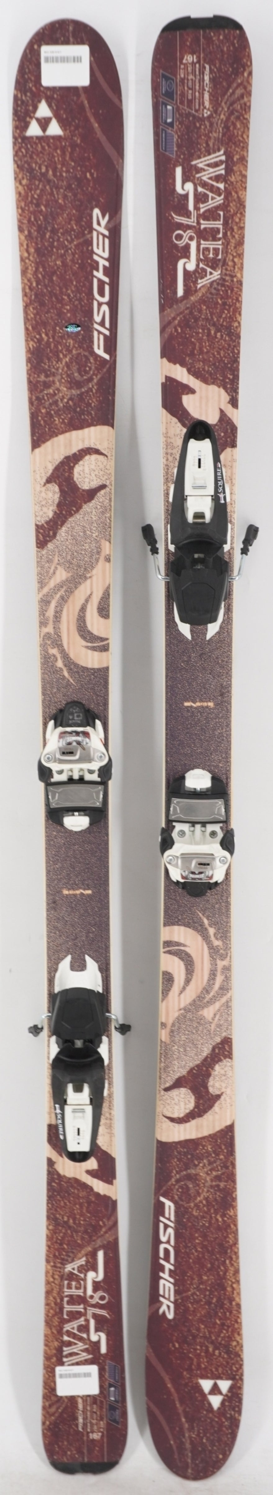 Fischer Watea 78 Women's Demo Skis with Bindings - 167 cm Used
