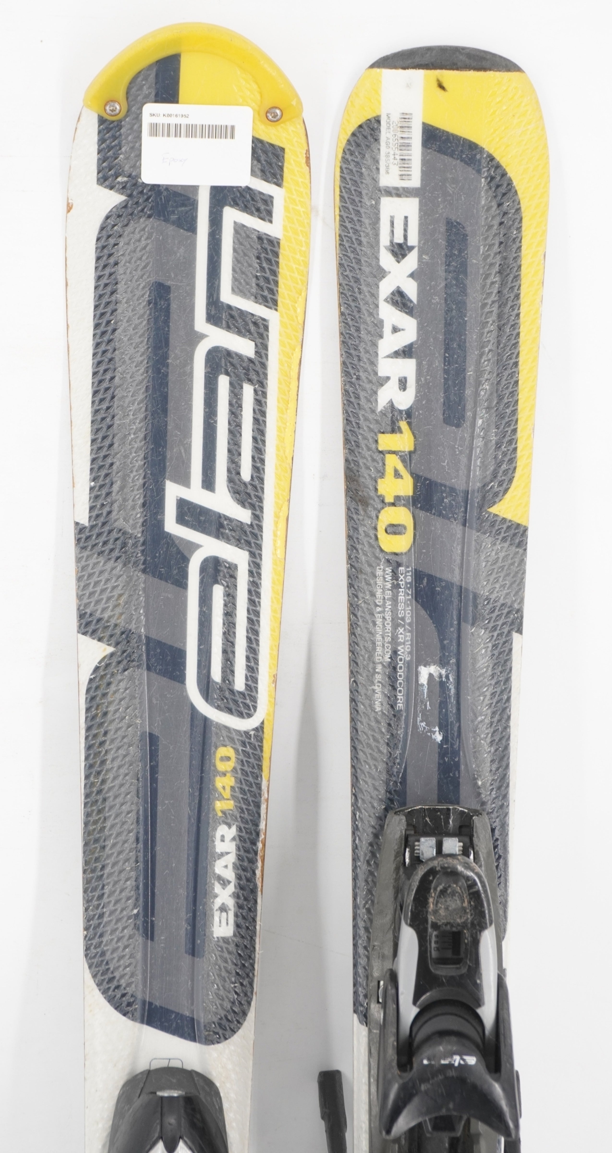 Elan Exar Adult Skis with Bindings - 140 cm Used