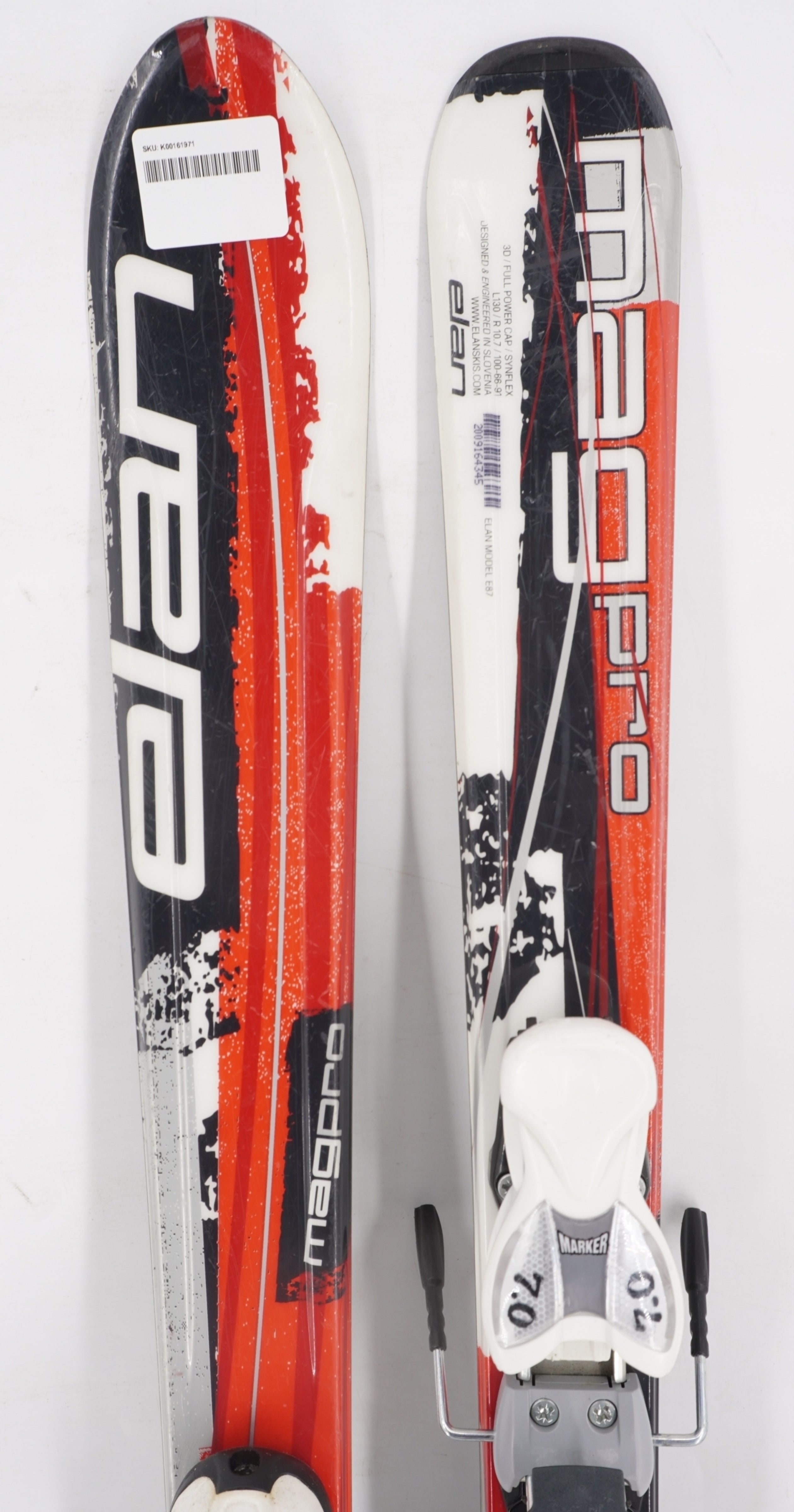 Elan Mag Pro Junior Skis with Bindings - 130 cm Used