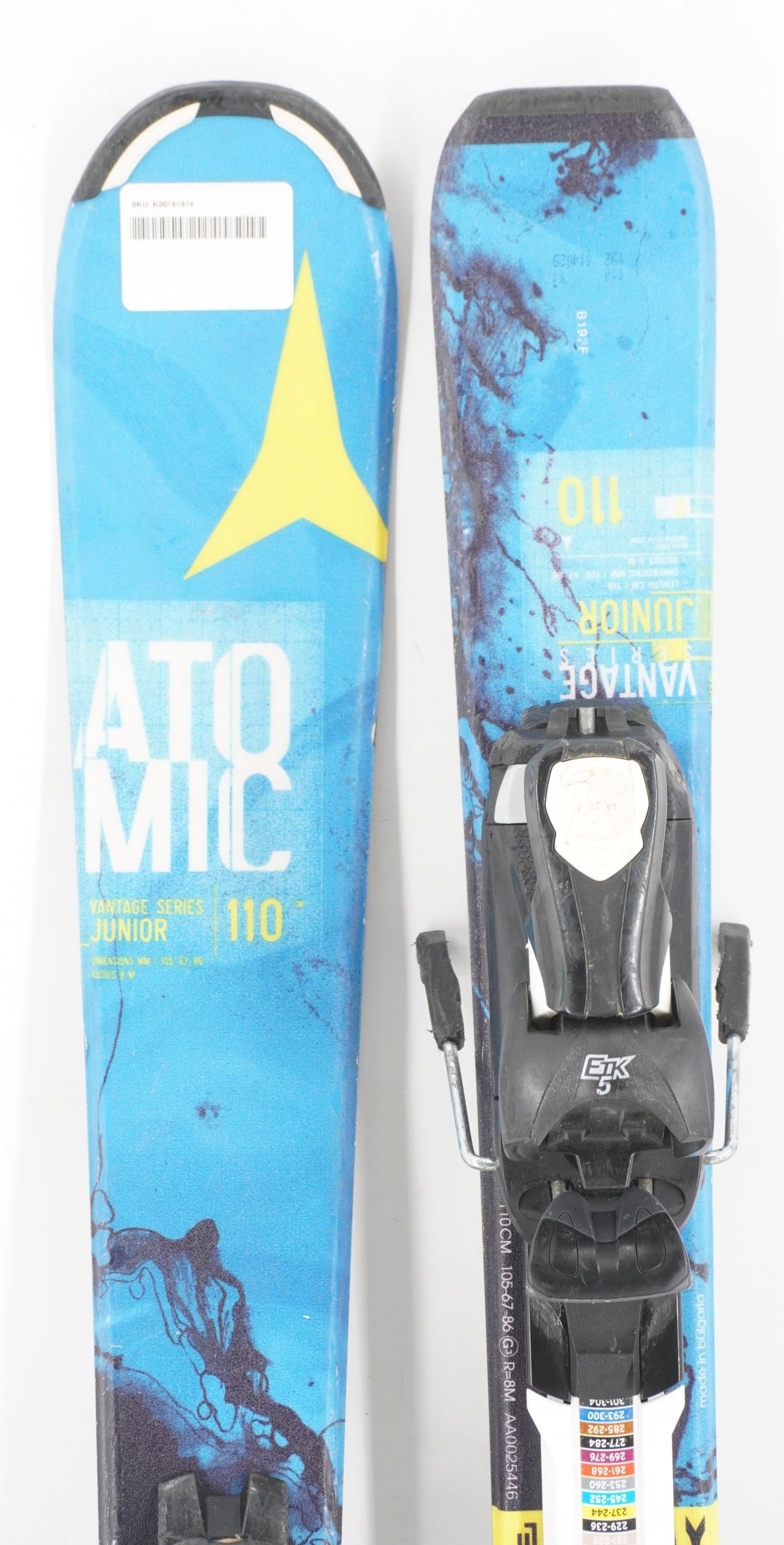 Atomic Vantage Jr Kids Skis with Bindings - 110 cm Used