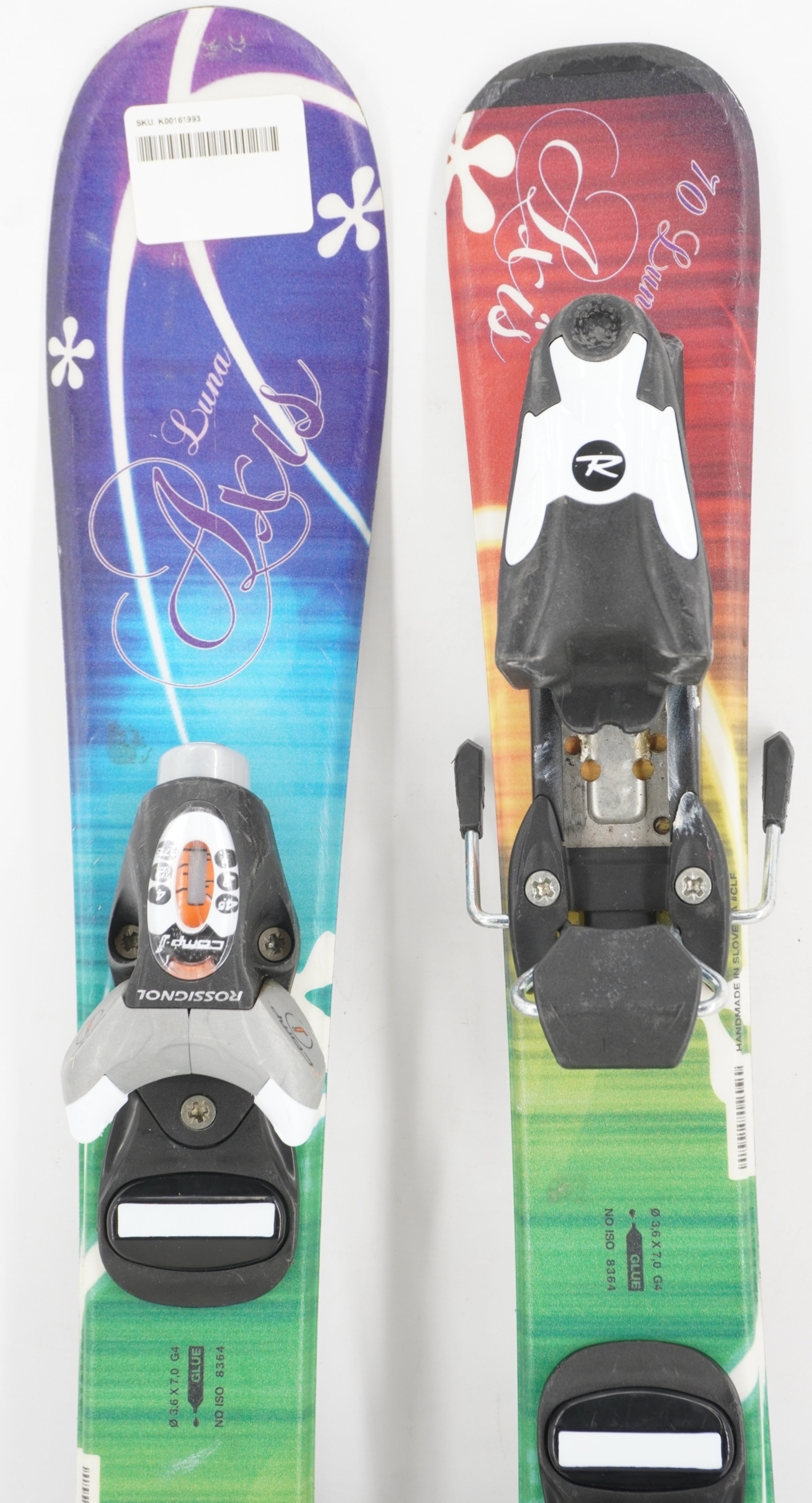 Axis Luna Kids Skis with Bindings - 70 cm Used