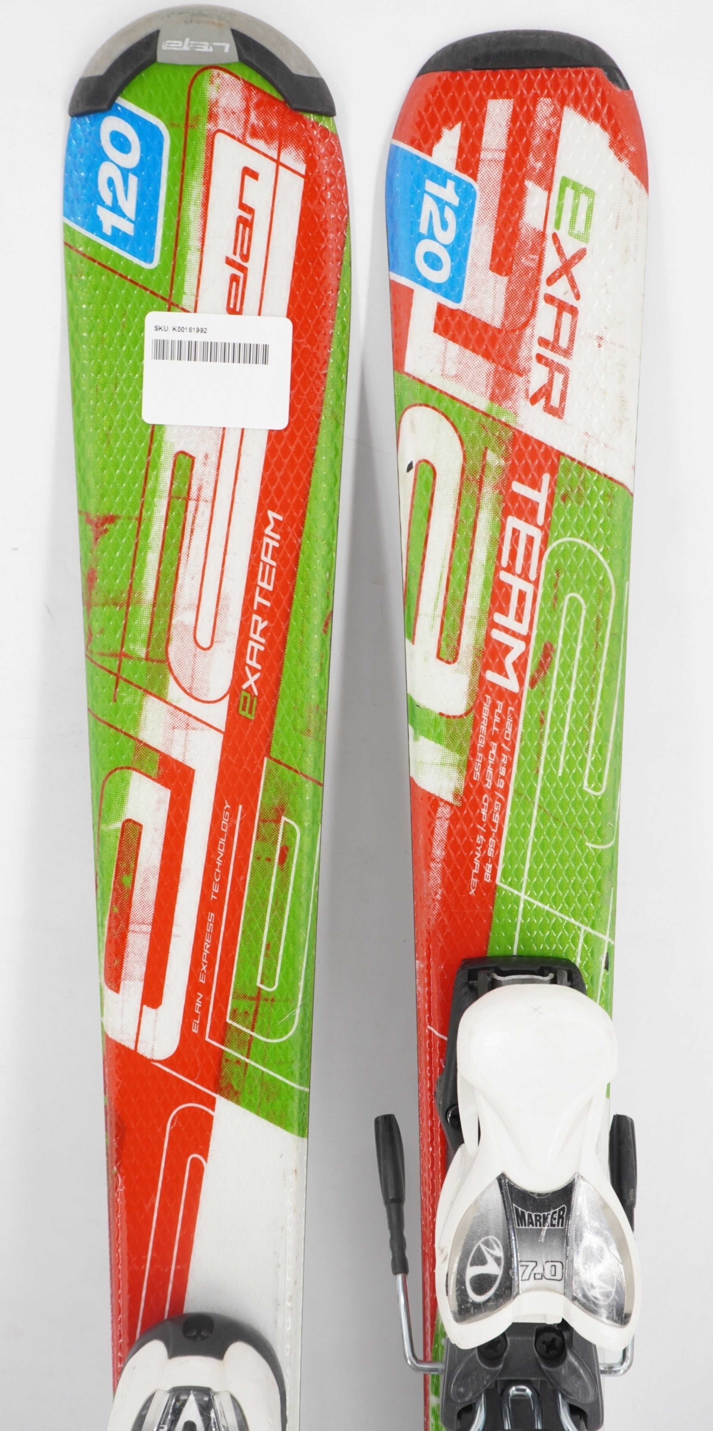 Elan Exar Team Juniors Skis with Bindings - 120 cm Used