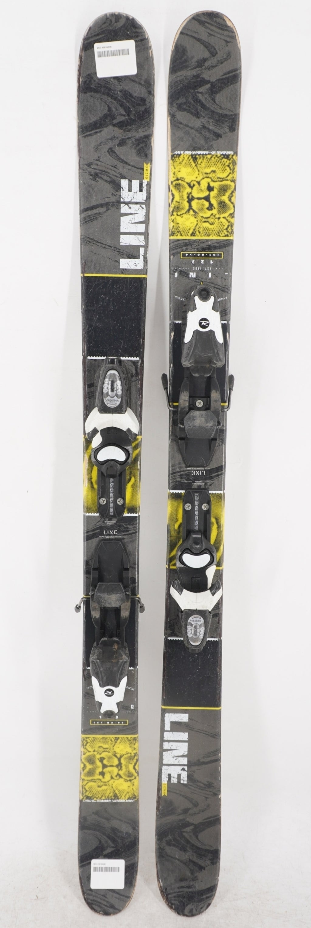 Line Gizmo Twin Tip Kids Skis with Bindings - 123 cm Used – Kiwi Sports ...