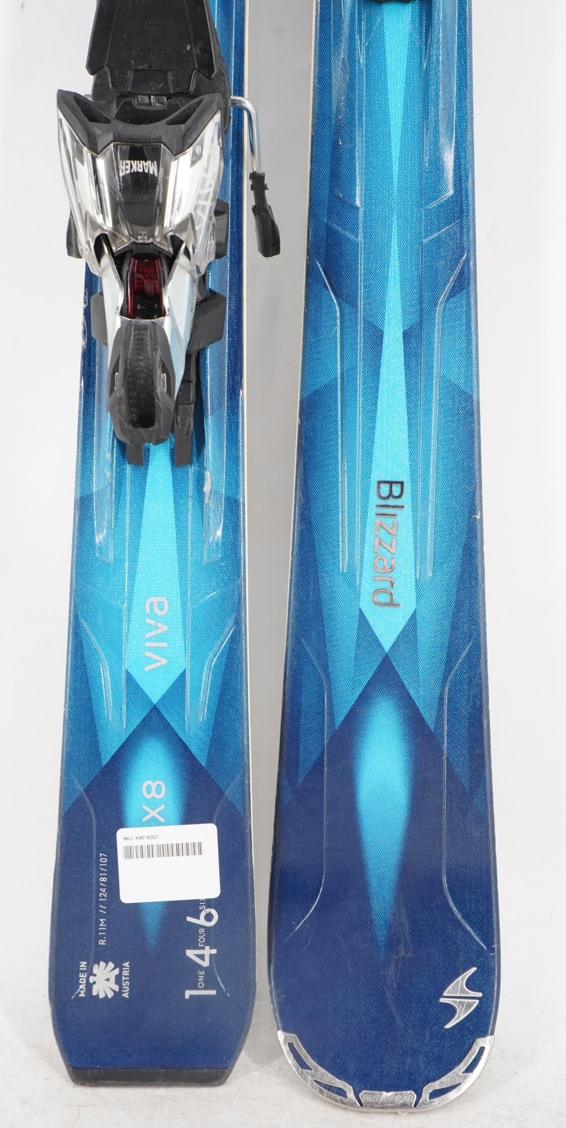 Blizzard Viva X8 Women's Demo Skis with Bindings - 146 cm Used