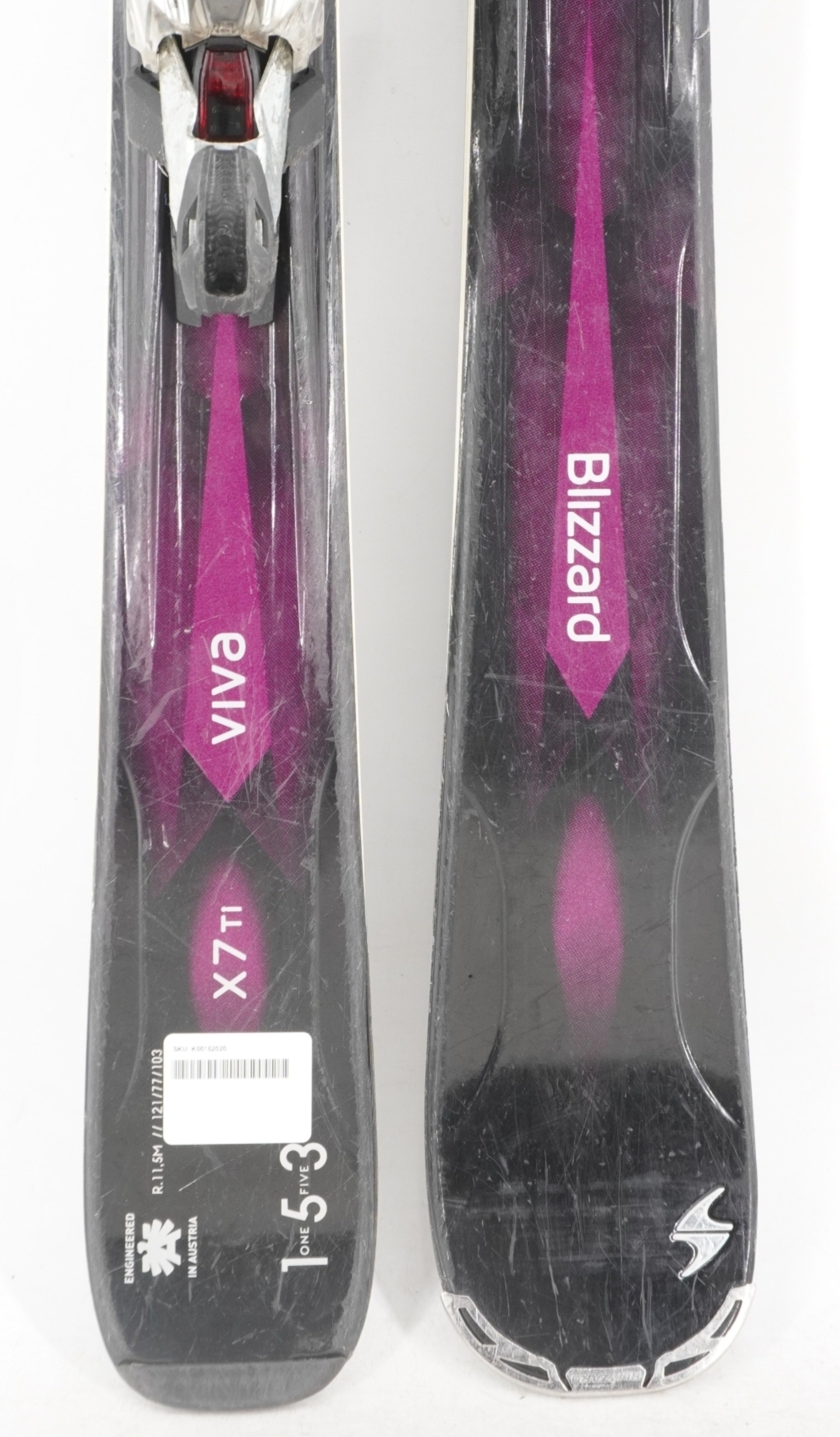 Blizzard Viva X7 TI Women's Demo Skis with Bindings - 153 cm Used