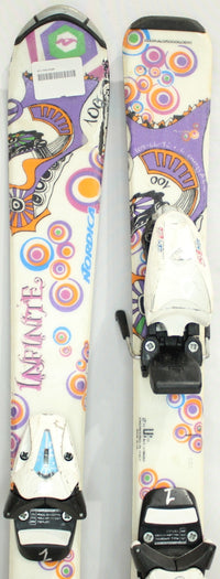 Nordica Infinite Kids Skis with Bindings - 100 cm Used