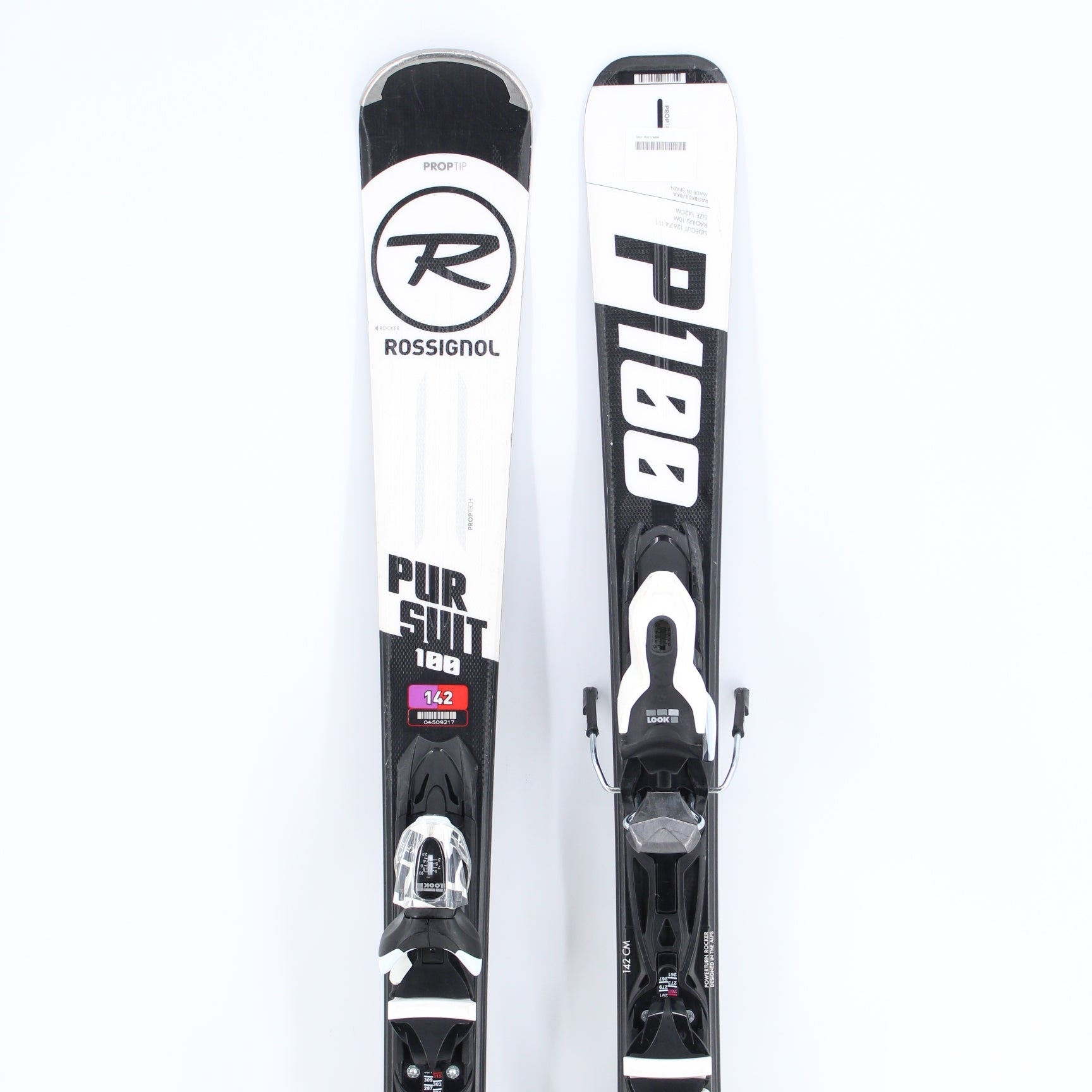 Rossignol Pursuit 100 Adult Skis with Bindings - 142 cm Used