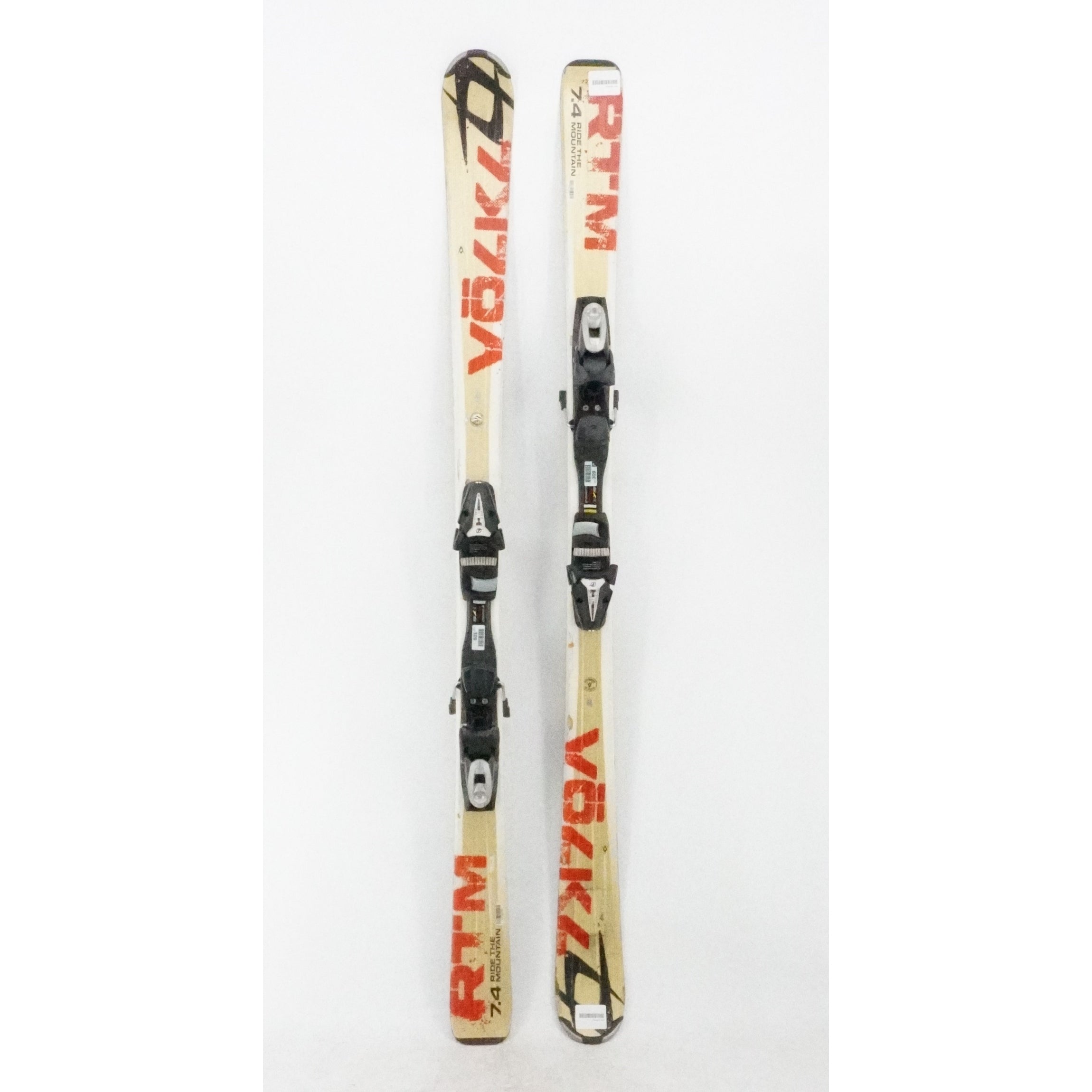 Volkl RTM 7.4 Adult Skis with Bindings - 163 cm Used