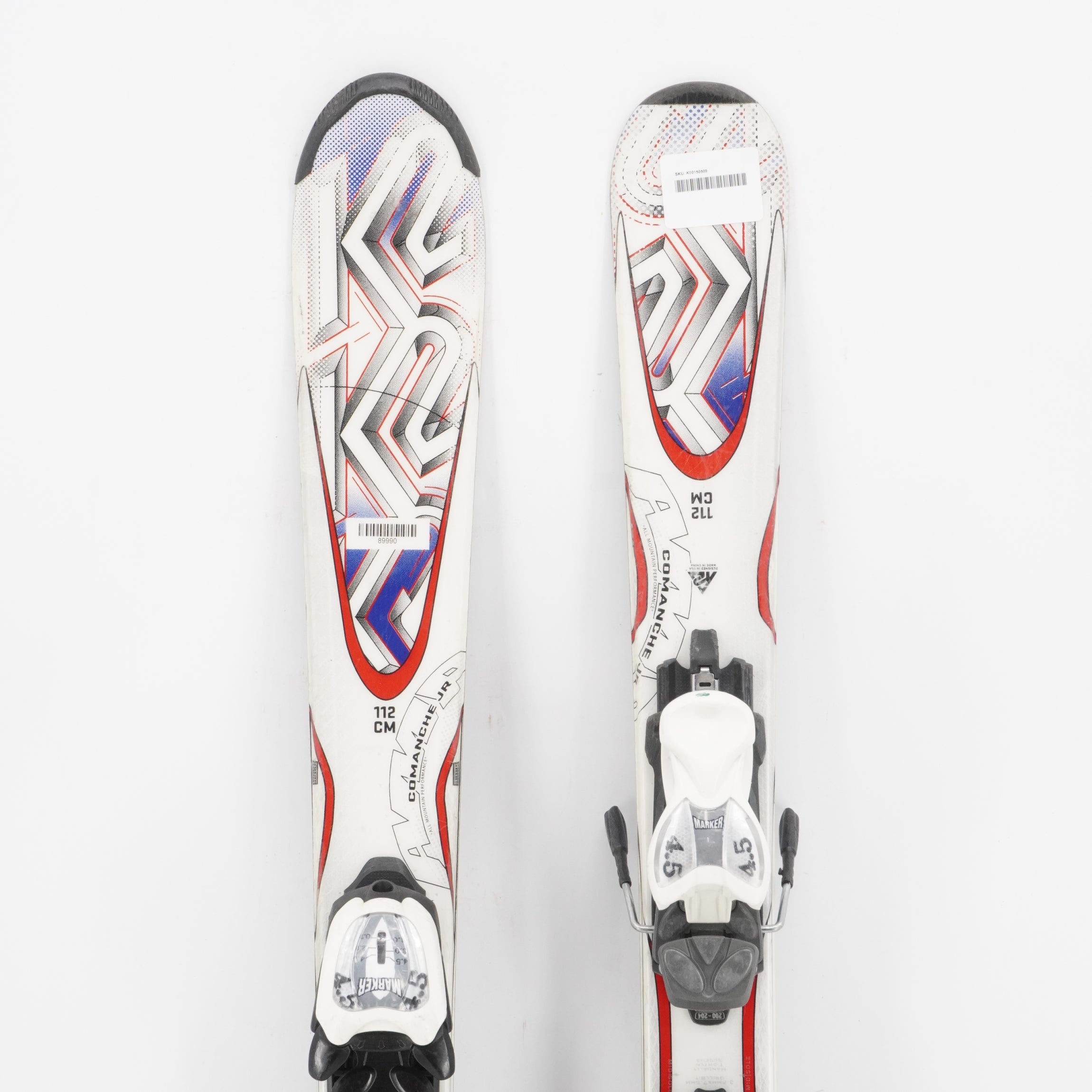 K2 Comanche Kids Skis with Bindings - 112 cm Used