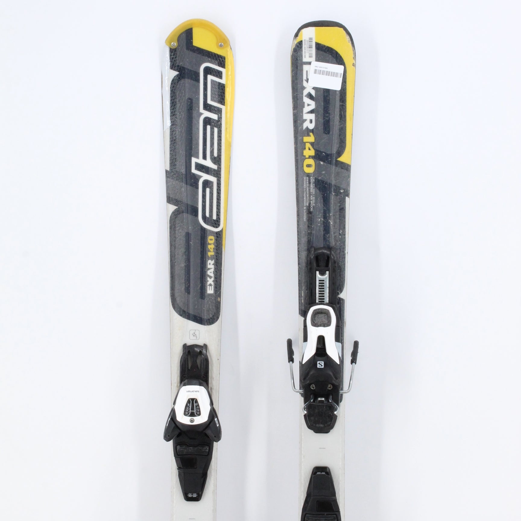 Elan Exar Adult Skis with Bindings - 140 cm Used