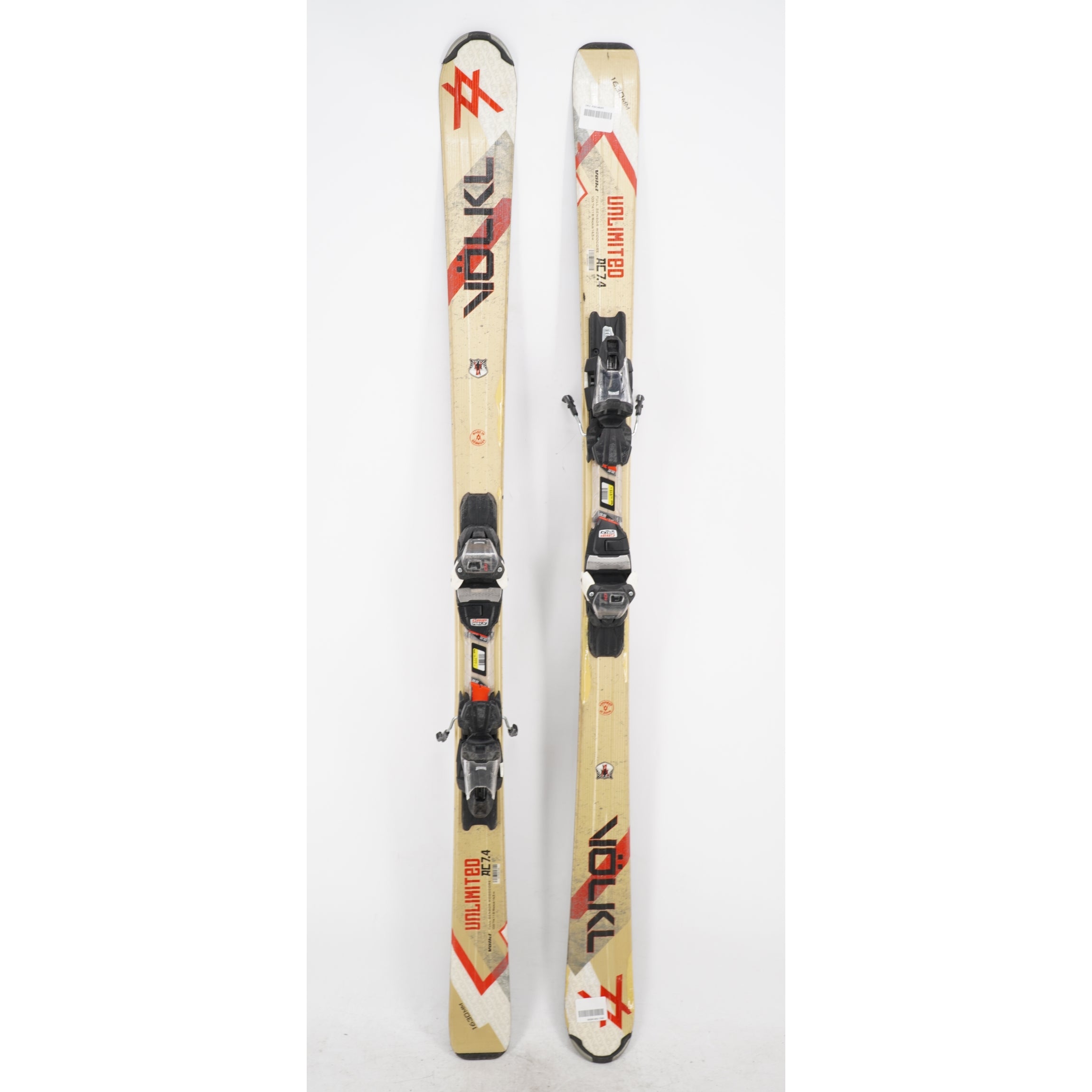 Volkl Unlimited AC 7.4 Adult Skis with Bindings - 163 cm Used