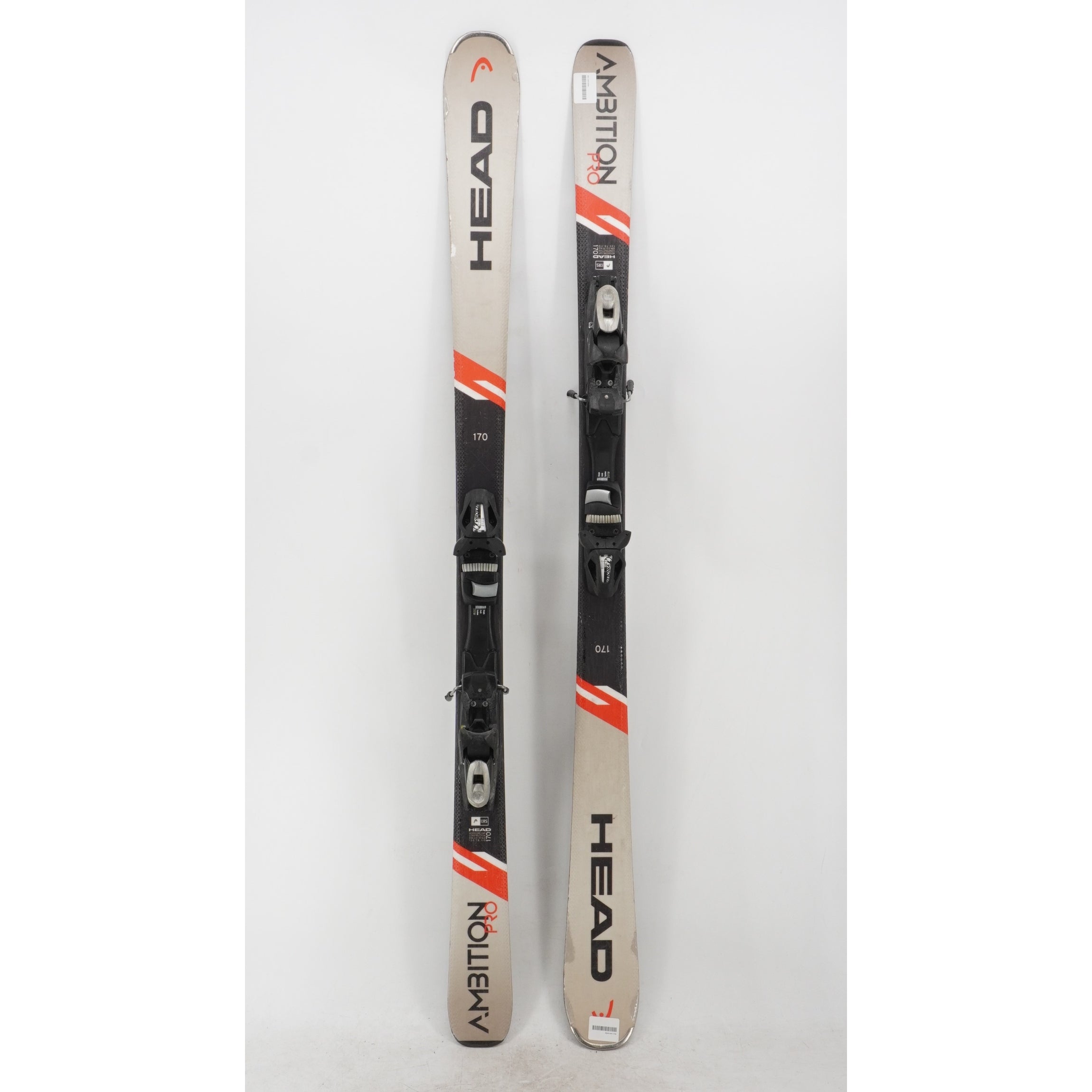 Head Ambition Pro Adult Skis with Bindings - 170 cm Used