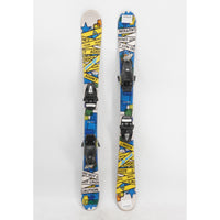 Fischer Addict Twin Tip Kids Skis with Bindings - 101 cm Used