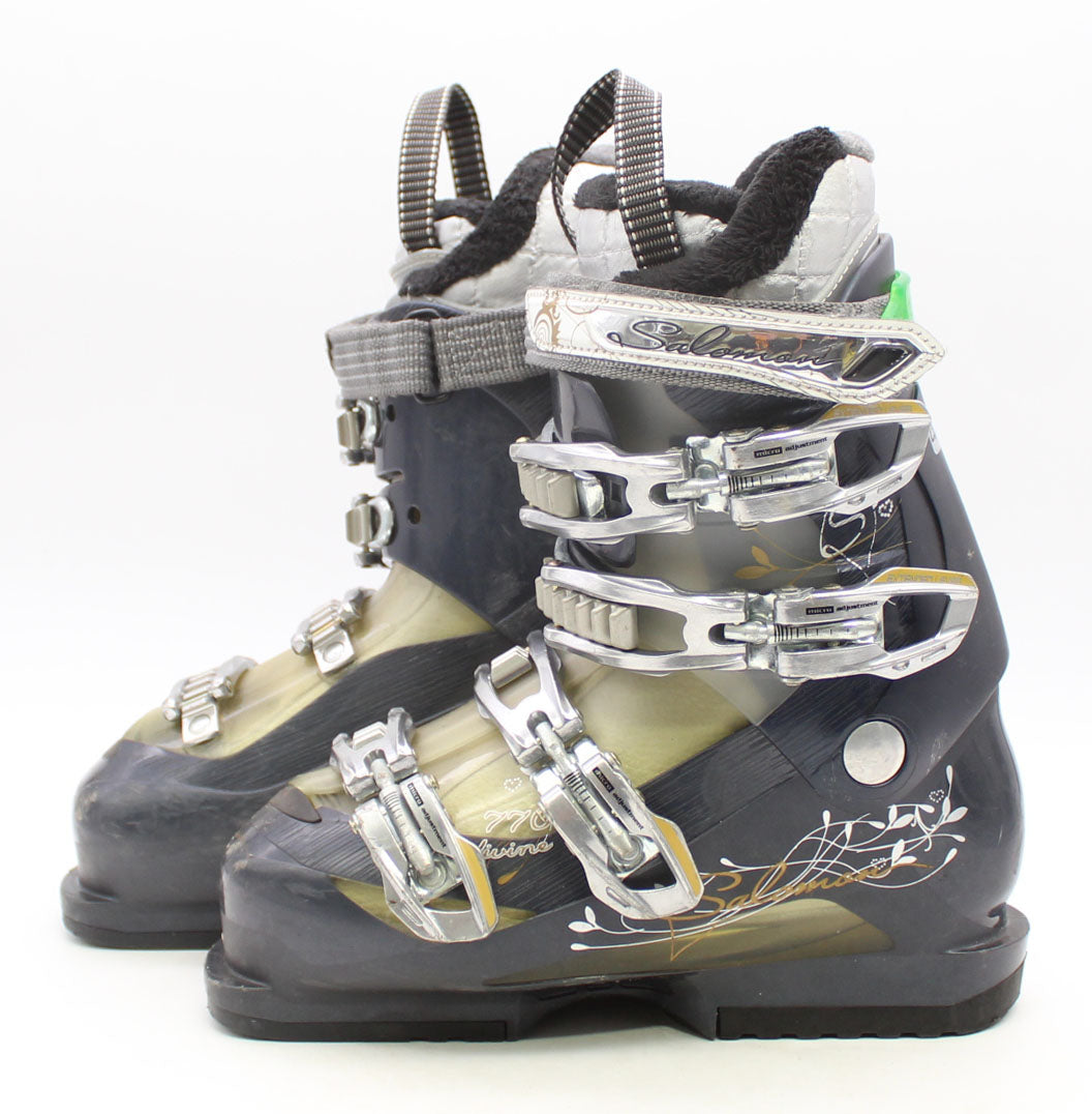 Salomon Divine 770 Womens Ski Boots - Size 6.5 / Mondo 23.5 Used