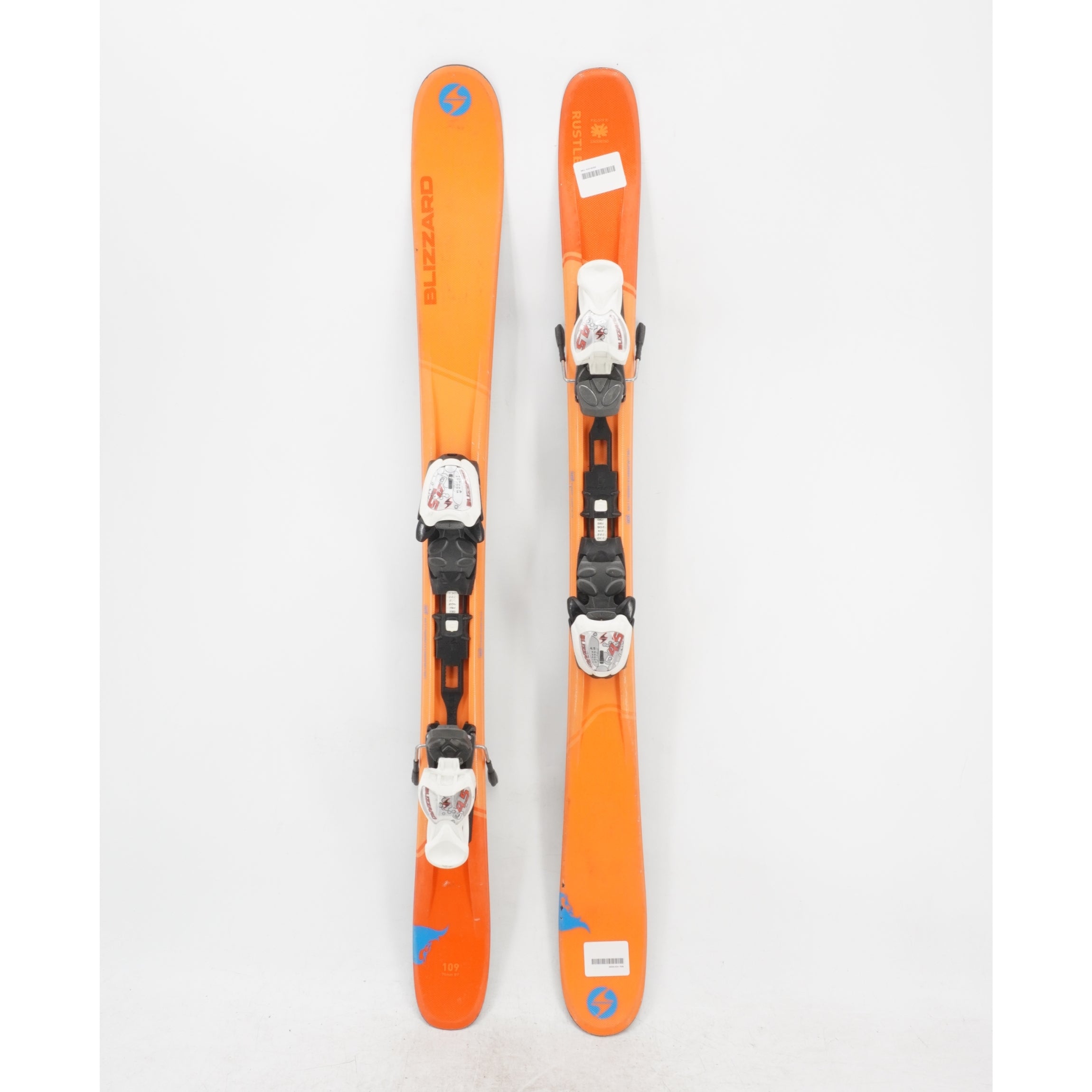 Blizzard Rustler Jr. Twin Tip Kids Skis with Bindings - 109 cm Used