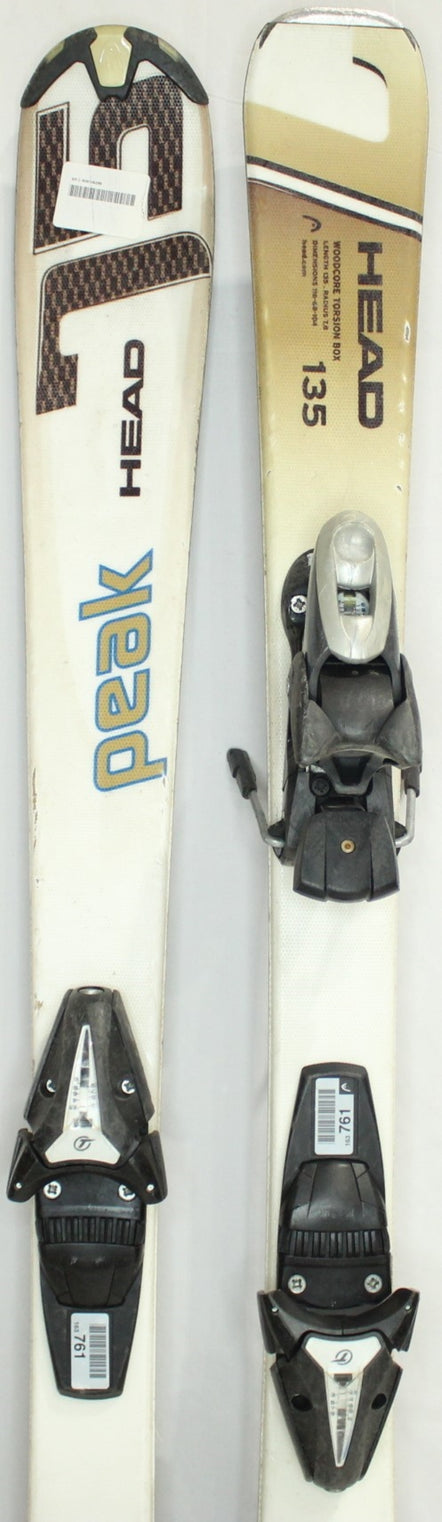 Head Peak 75 Adult Skis with Bindings - 135 cm Used