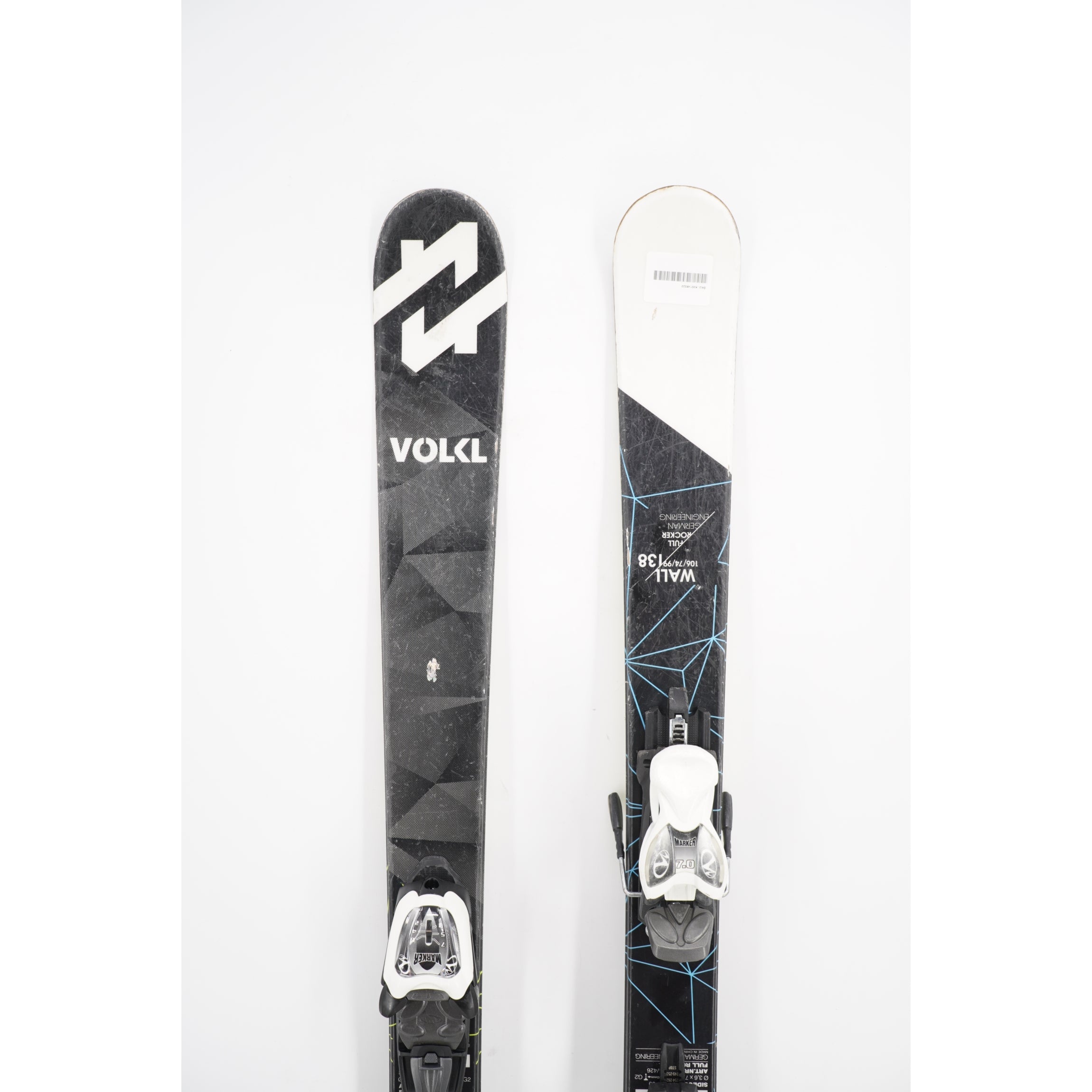 Volkl Wall Jr. Twin Tip Skis with Bindings - 138 cm Used