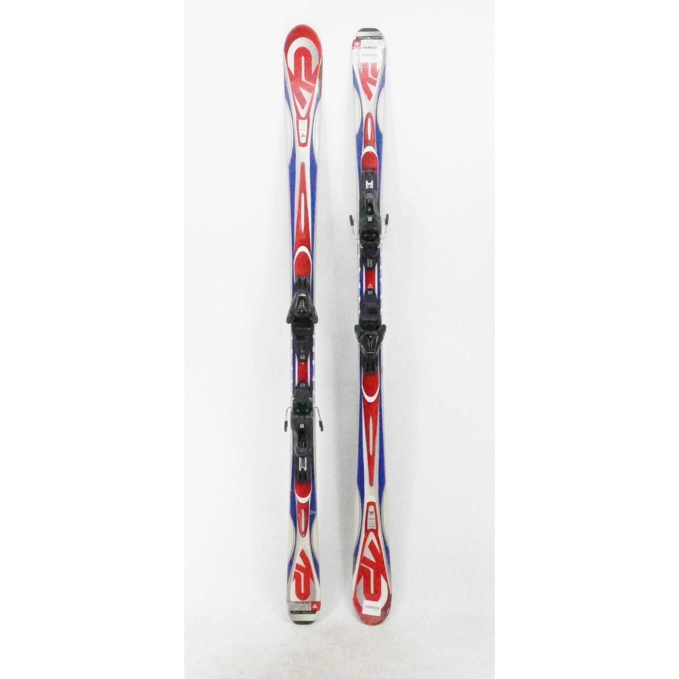 K2 Omni Sport Adult Skis with Bindings - 167 cm Used