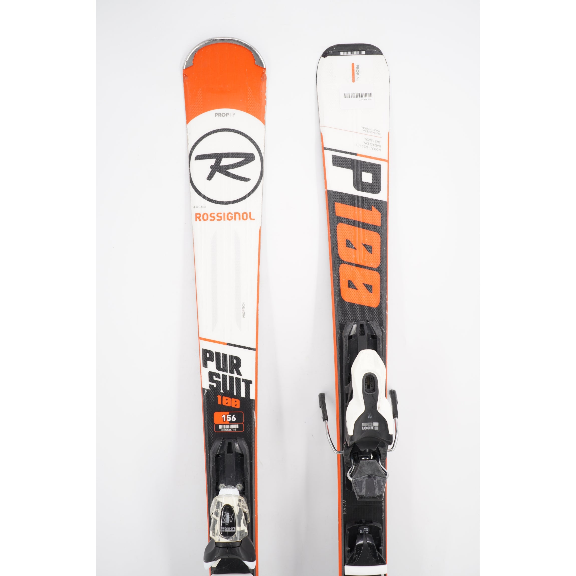 Rossignol Pursuit 100 Adult Skis with Bindings - 156 cm Used