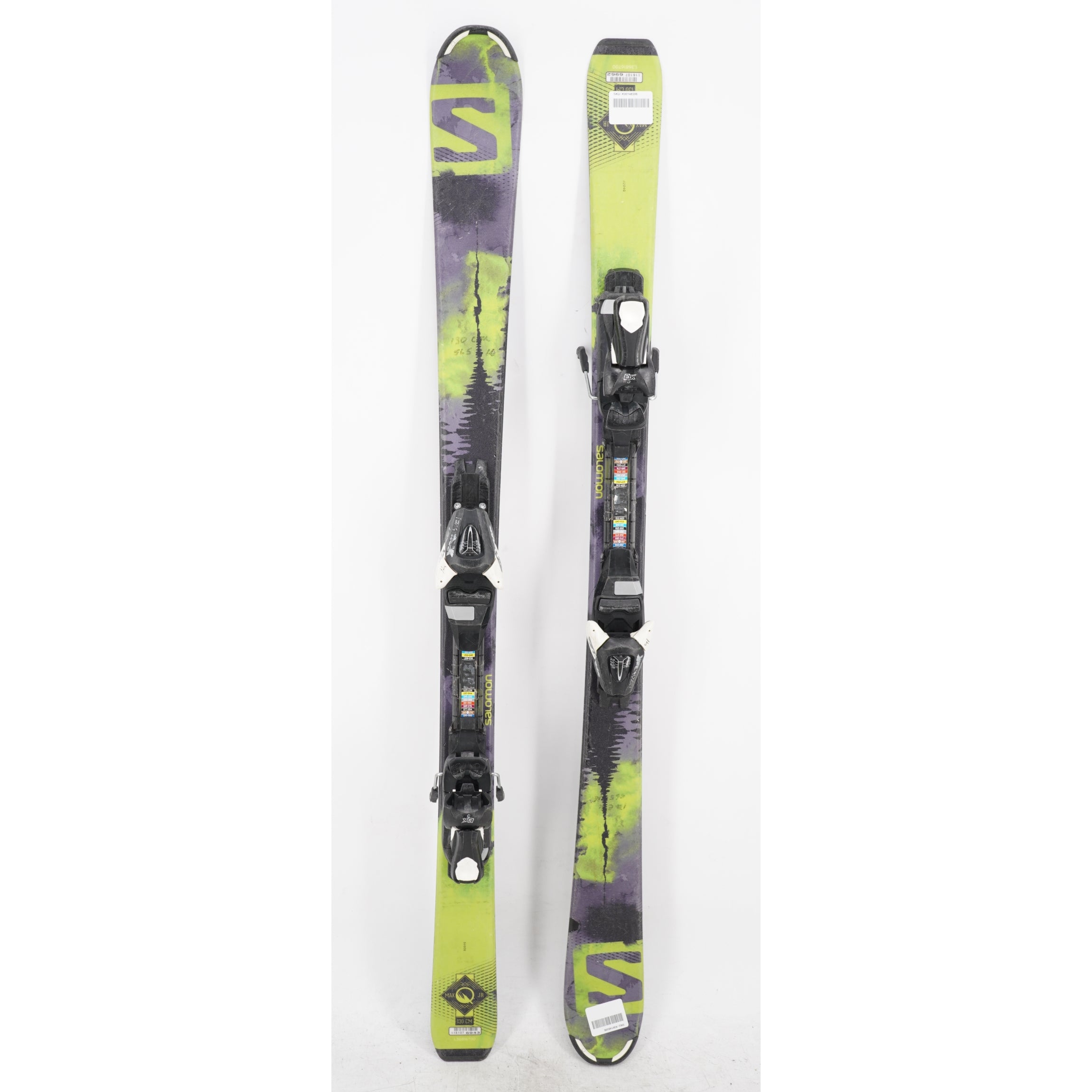 Salomon Q-Max Jr. Skis with Bindings - 130 cm Used