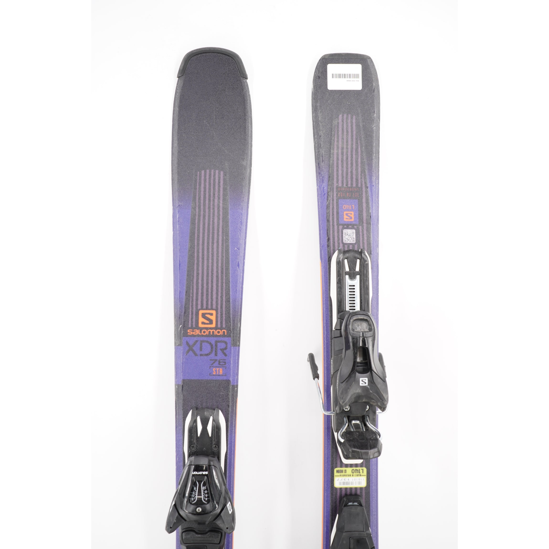 Salomon XDR 76 STR Adult Skis with Bindings - 140 cm Used