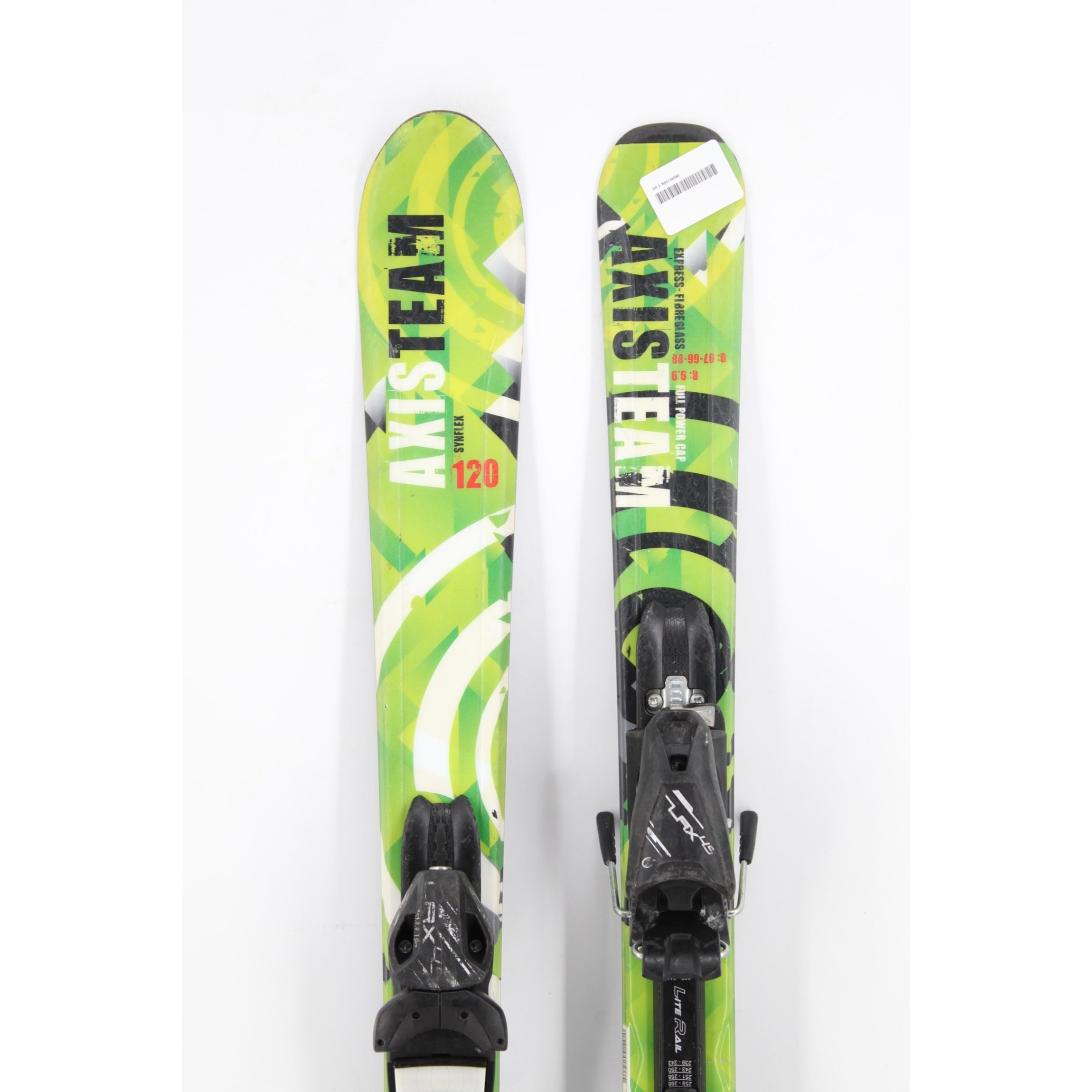 Axis Team Synflex Kids Skis with Bindings - 120 cm Used