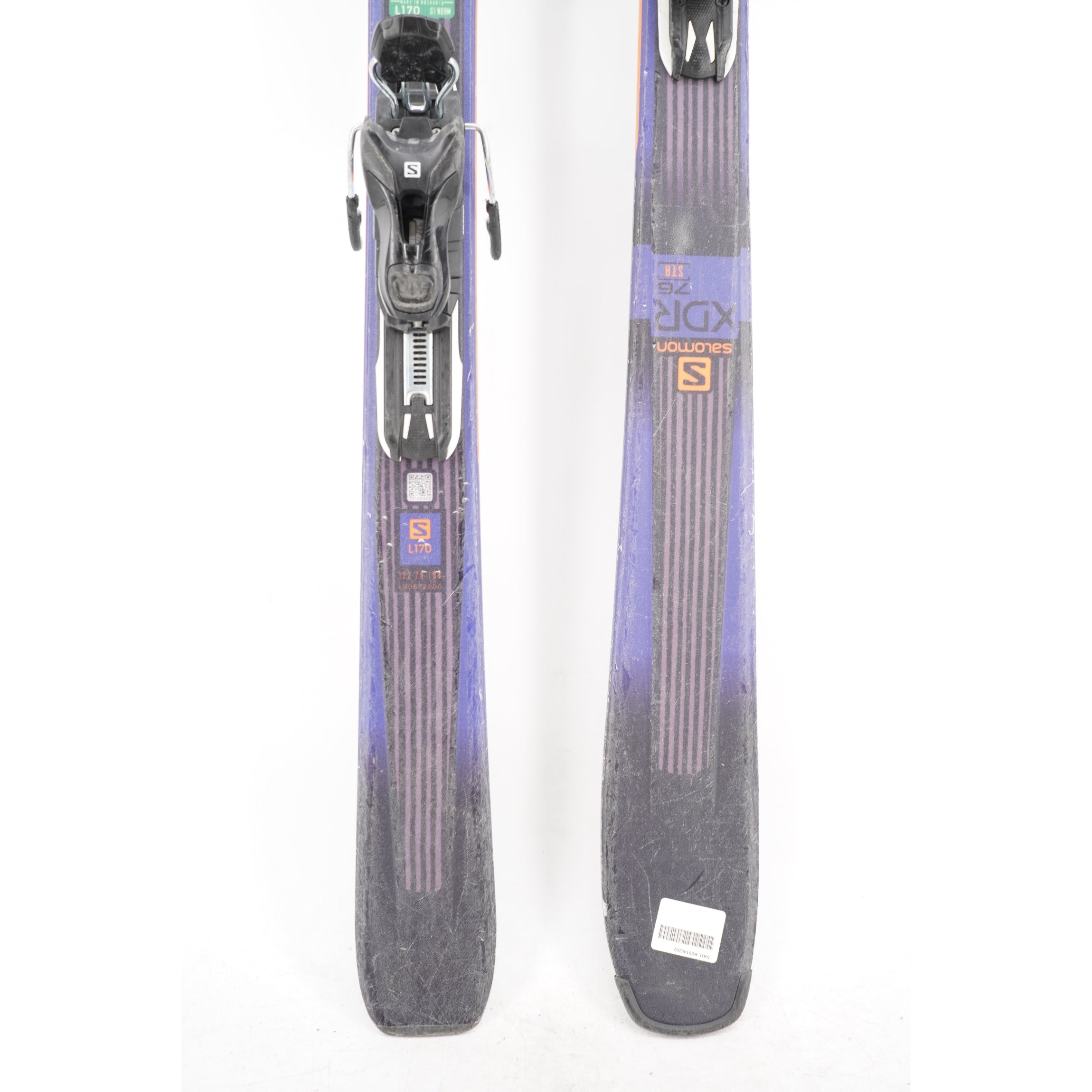Salomon XDR 76 STR Adult Demo Skis with Bindings - 170 cm Used