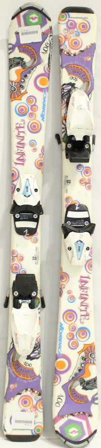 Nordica Infinite Kids Skis with Bindings - 100 cm Used