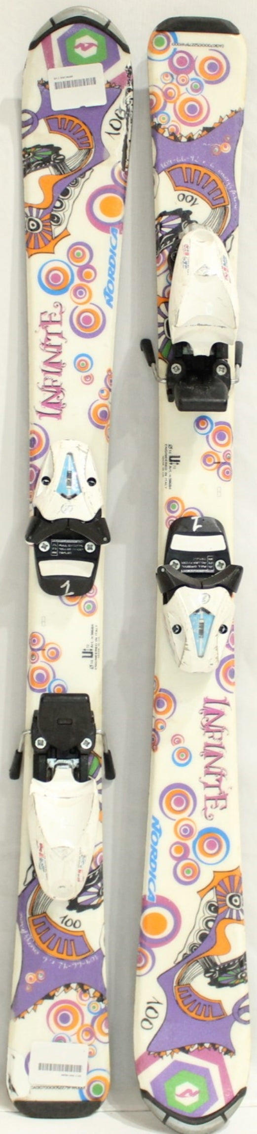 Nordica Infinite Kids Skis with Bindings - 100 cm Used