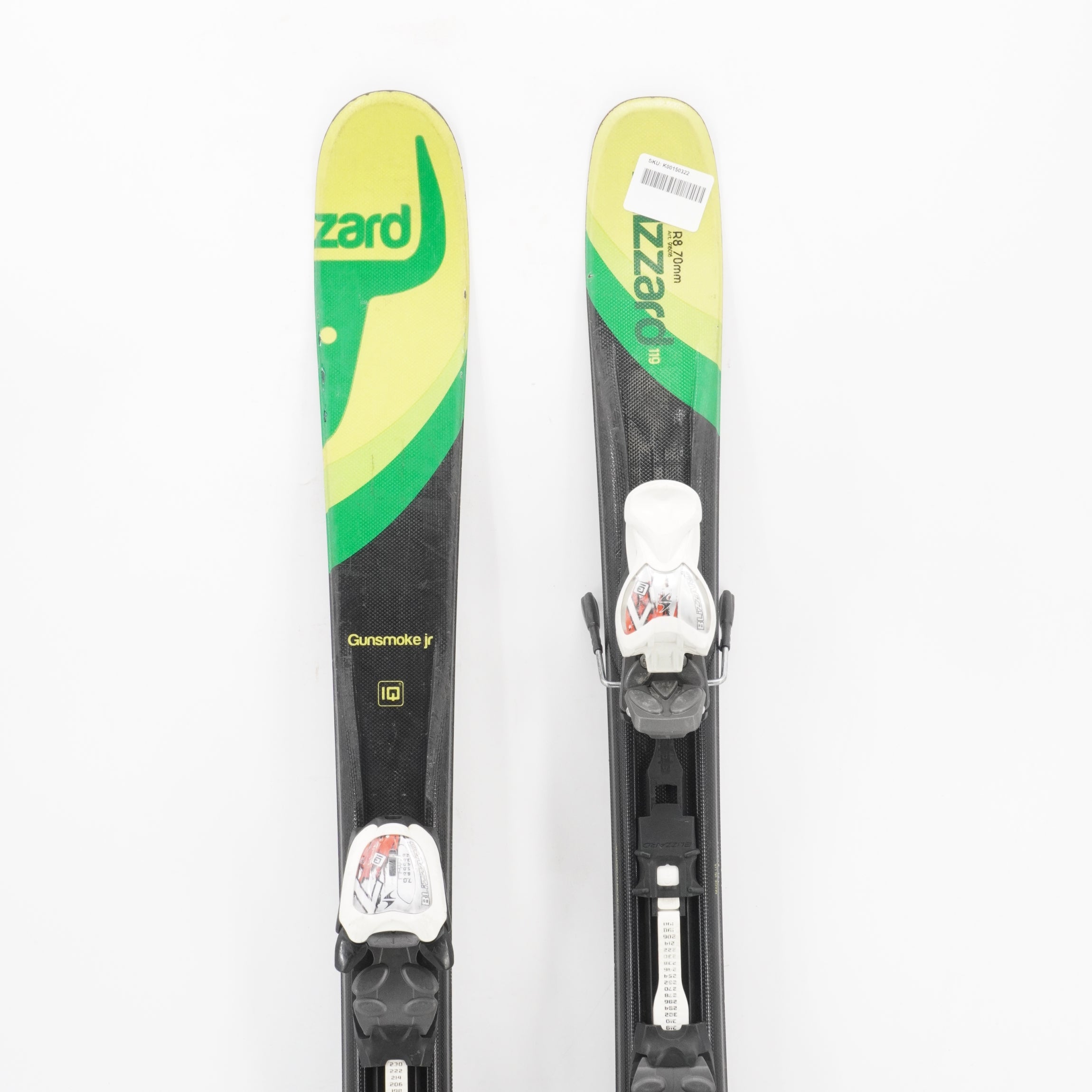 Blizzard Gunsmoke Jr. Twin Tip Skis with Bindings - 119 cm Used