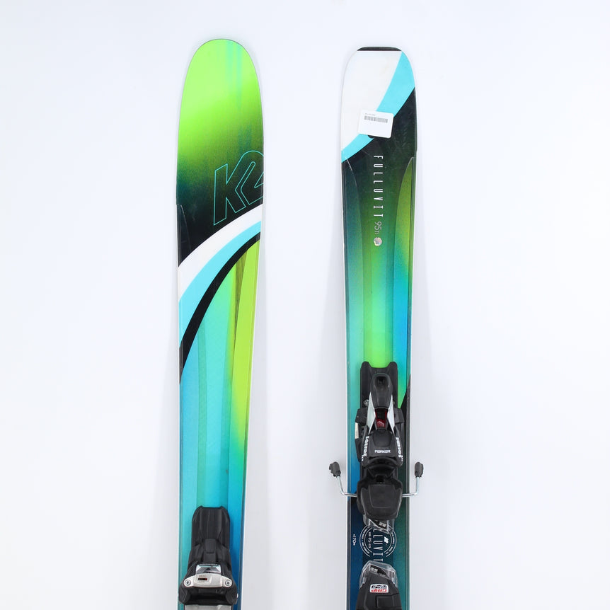 K2 Fulluvit 95 Ti Women's Demo Skis with Bindings - 170 cm Used