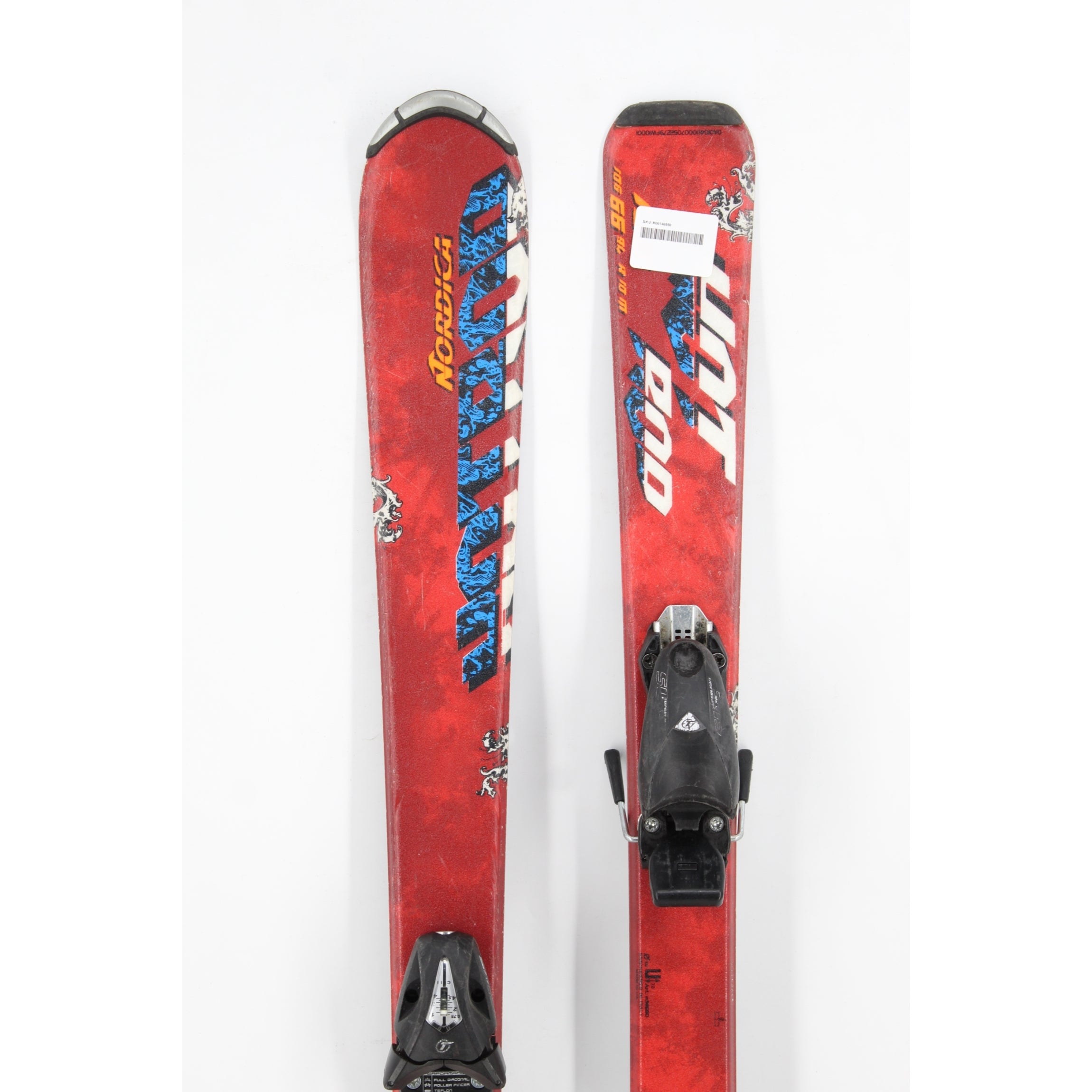 Nordica Hot Rod Kids Skis with Bindings - 130 cm Used