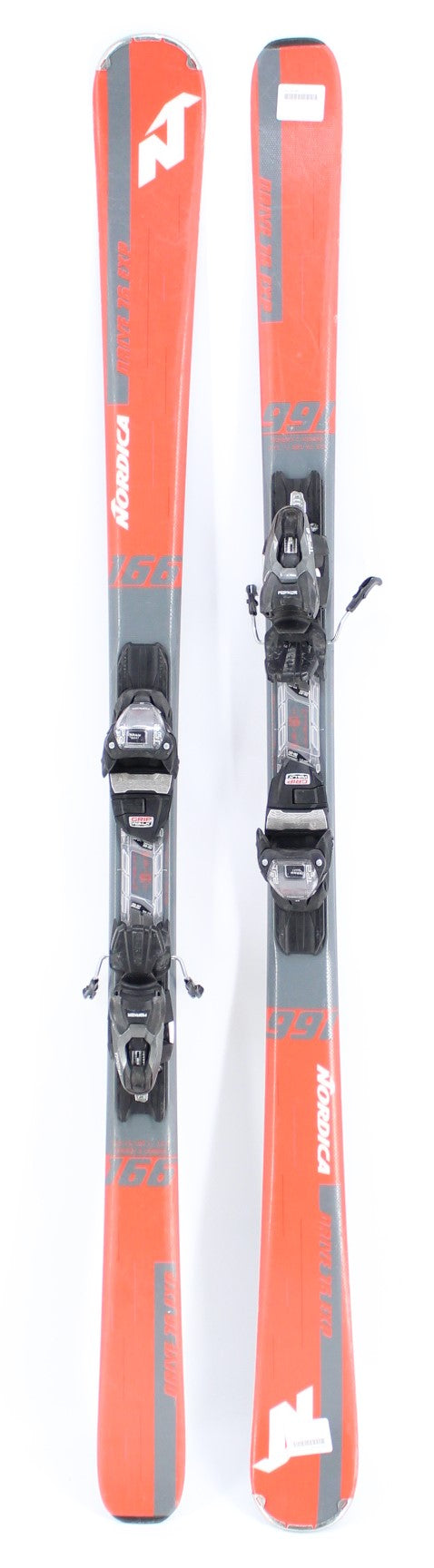 Nordica Drive 76 Exp Adult Demo Skis with Bindings - 166 cm Used