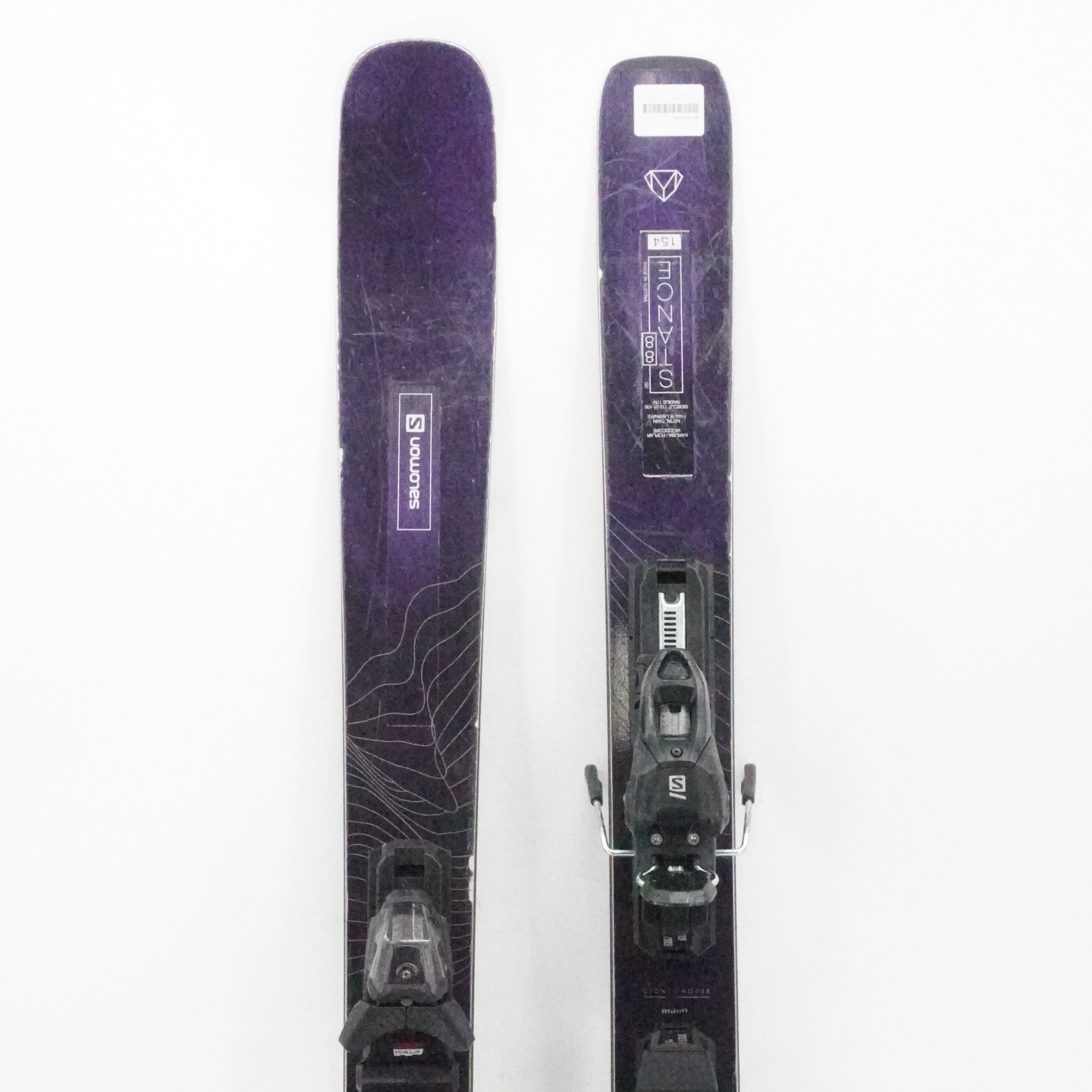 Salomon Stance 88 Women's Demo Skis with Bindings - 154 cm Used